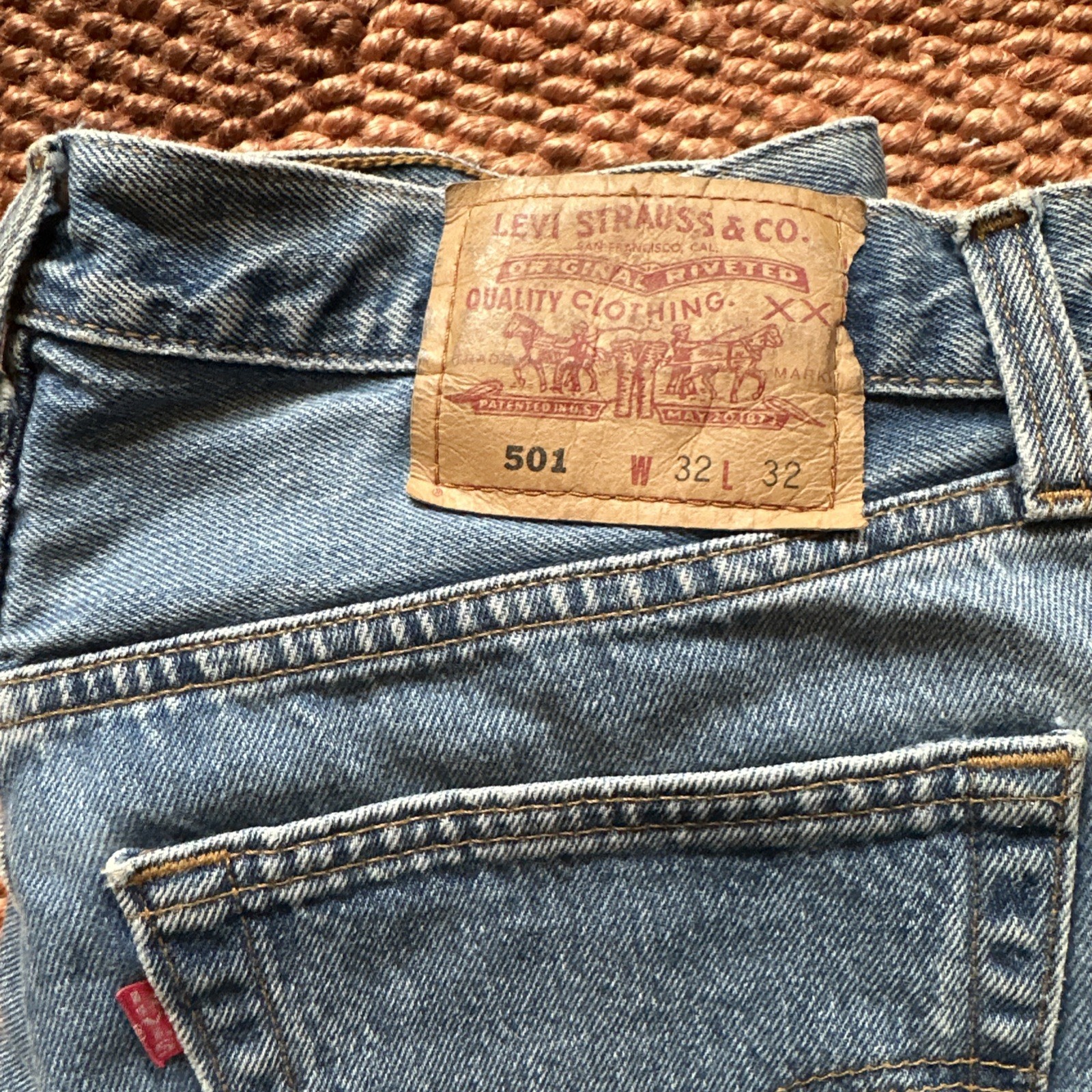 Vtg W’s 80s Levis 501 Jean 32×32 (30×29) Blue Made In Canada Factory 216
