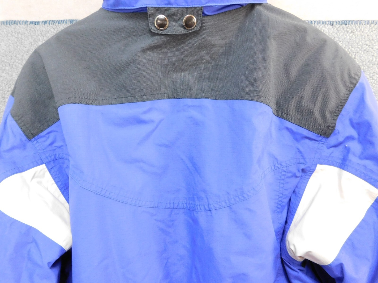 Womens Vintage Roffe Ski Jacket Winter Hooded Waterproof Breathable~Size 12 Blue