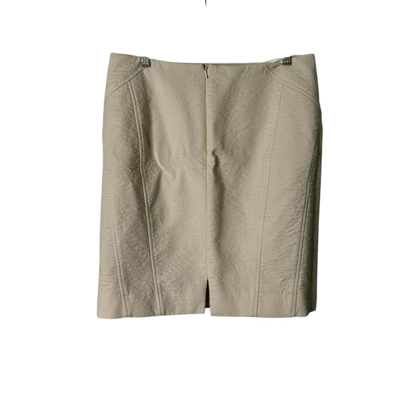 Worth New York Skirt Set Sz 8 Ivory Jacket Long Line Skirt Wool Blend 2 Pc READ