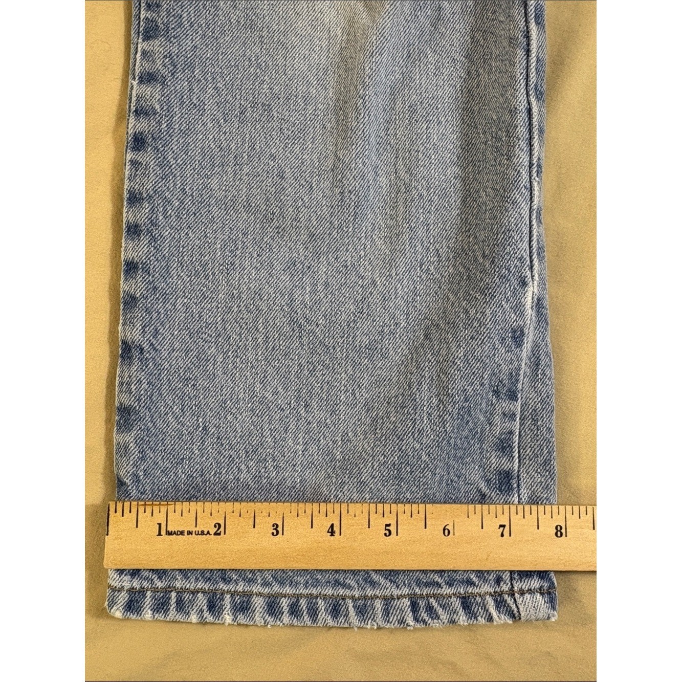 Vintage 90s Express Bleus Bootcut Light Wash Rigid 100% Cotton Denim 5/6S Petite