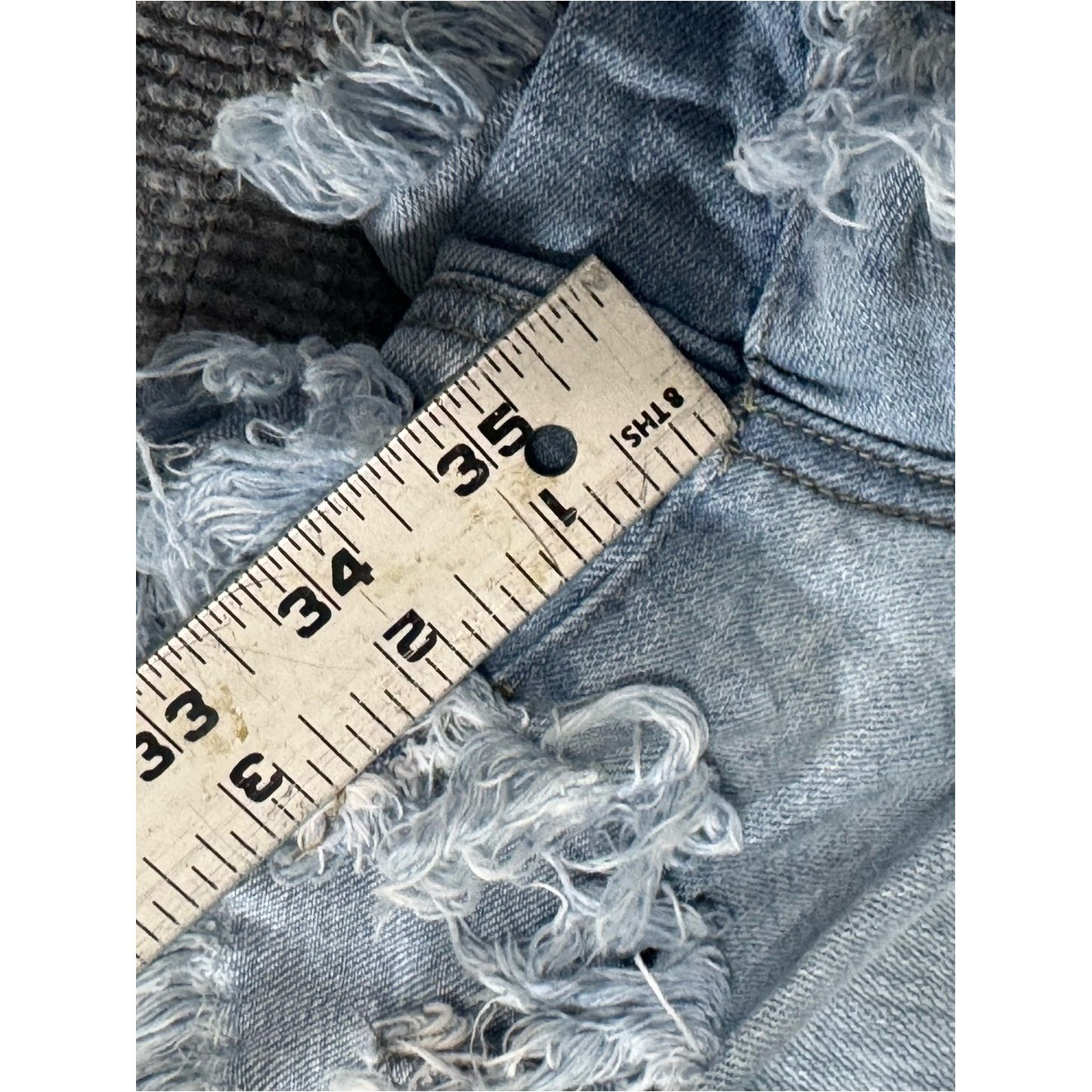 Altar’d State Two Tone Patchwork Denim Shorts Boho Festival Y2K Indie Retro 26
