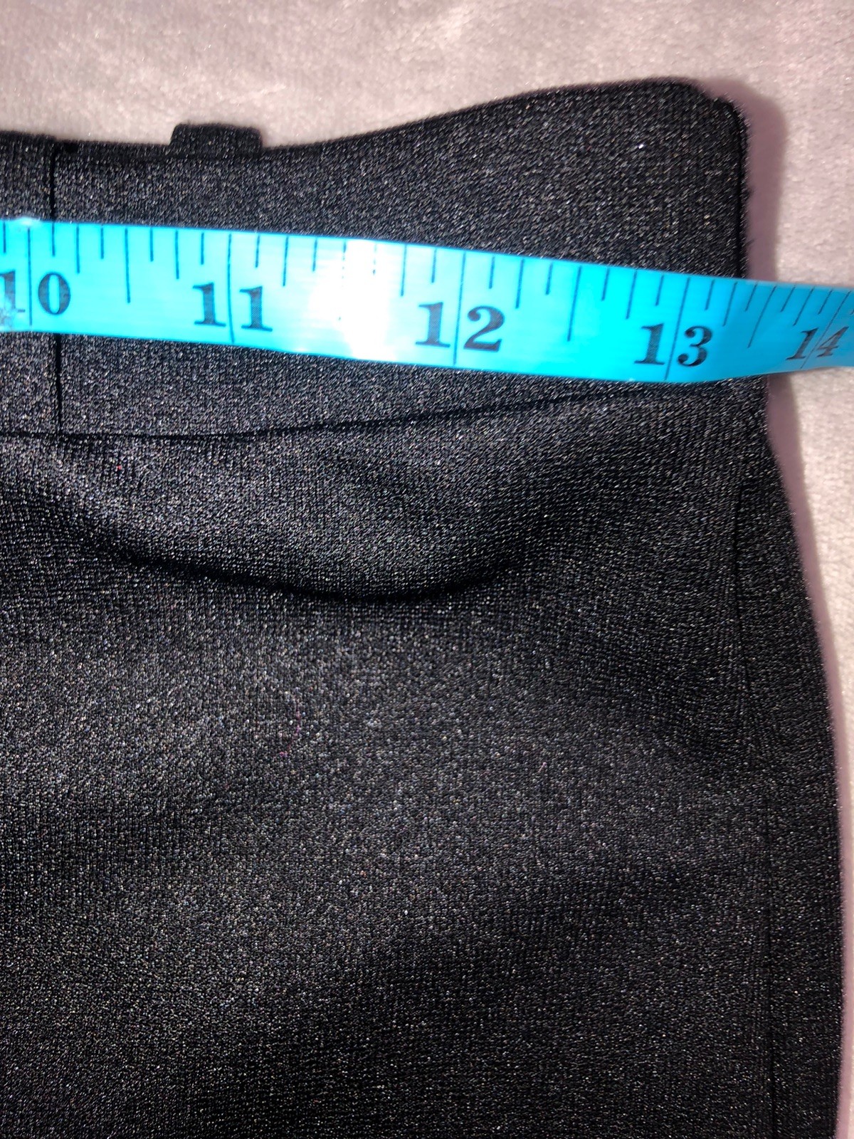 Ecco Bay Pants Women’s 6 Black Ankle Trouser Wide Leg Knit USA Vintage 70s 28×25