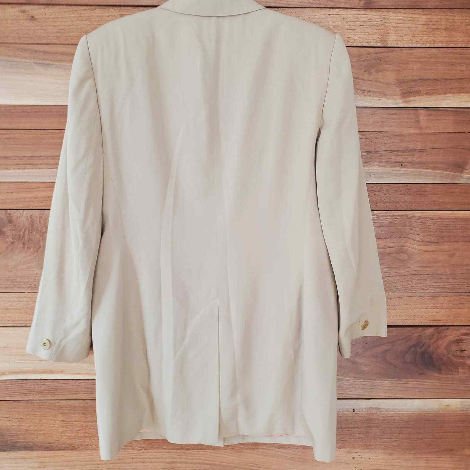 Jones Wear Vintage NWT Oversized Women’s Blazer Single Breasted Sz 12 Tan Retro