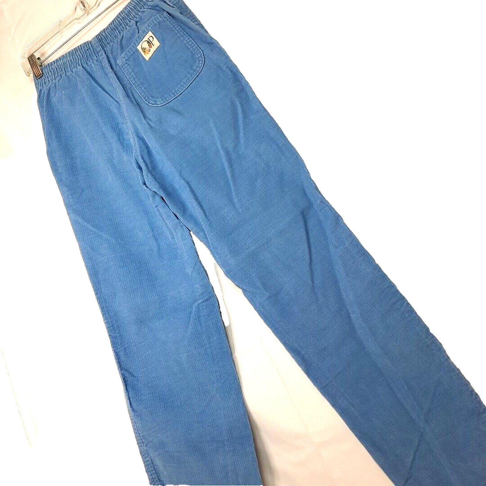 Vintage OP Ocean Pacific High Waist Corduroy Pants Small 24×29 Blue Surf Skate