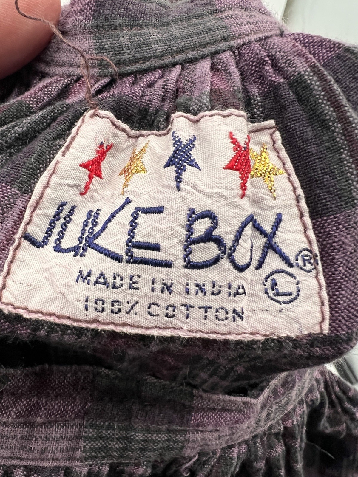 Vintage 90s Grunge Juke Box Flannel Plaid Skirt Large Punk Streetwear
