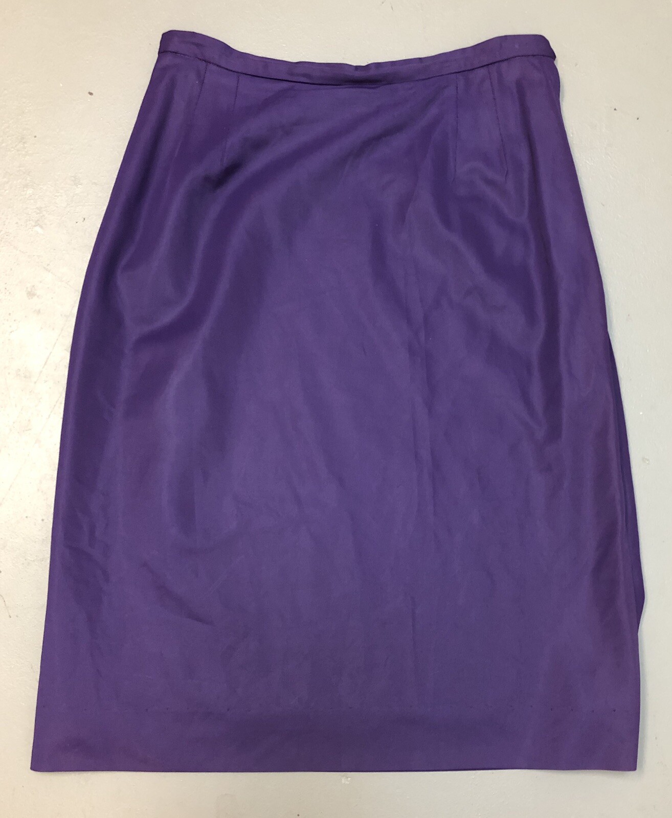 Vintage 1960s Purple Jersey Pencil Skirt Majestic 60s Union Made