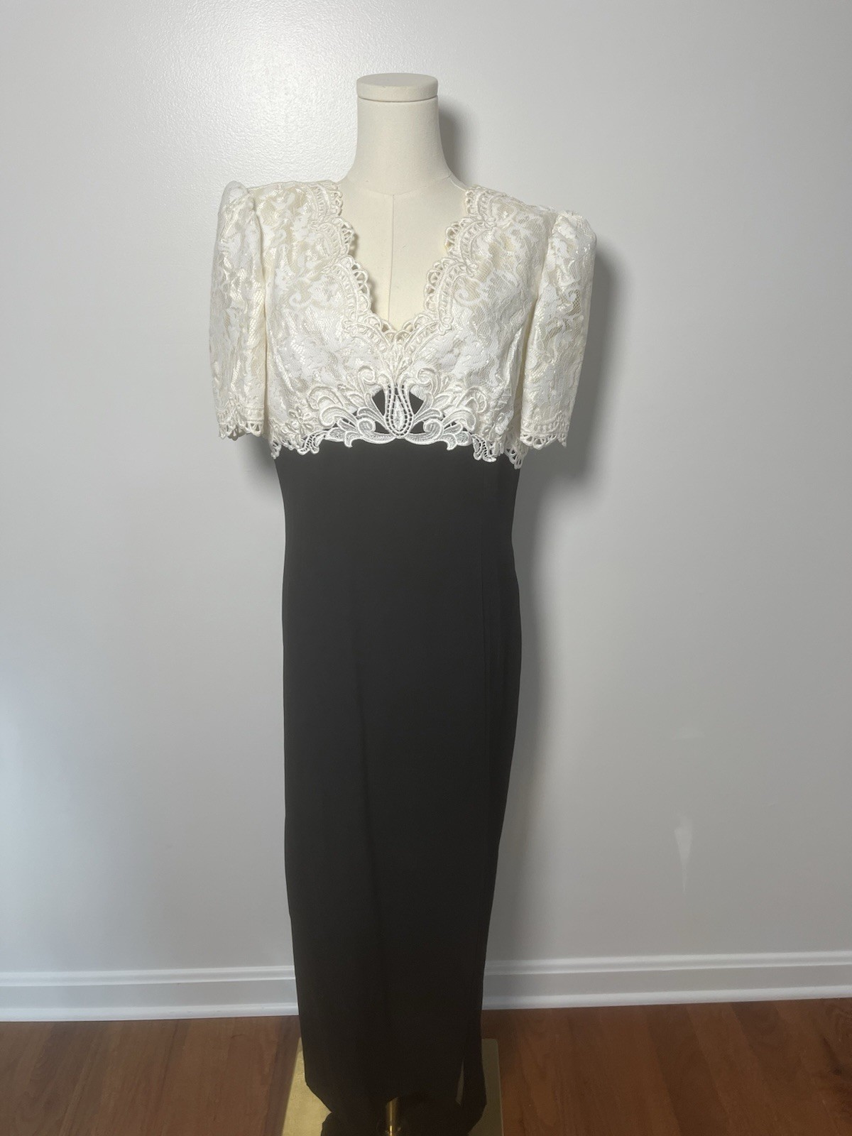 Vintage Jessica McClintock Dress Size 16 Bridal Evening Gown USA MADE FAST SHIP