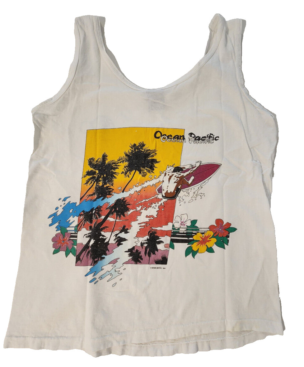 Vintage 1983 Ocean Pacific – OP – Women’s Medium Tank Top – Collectible / Rare