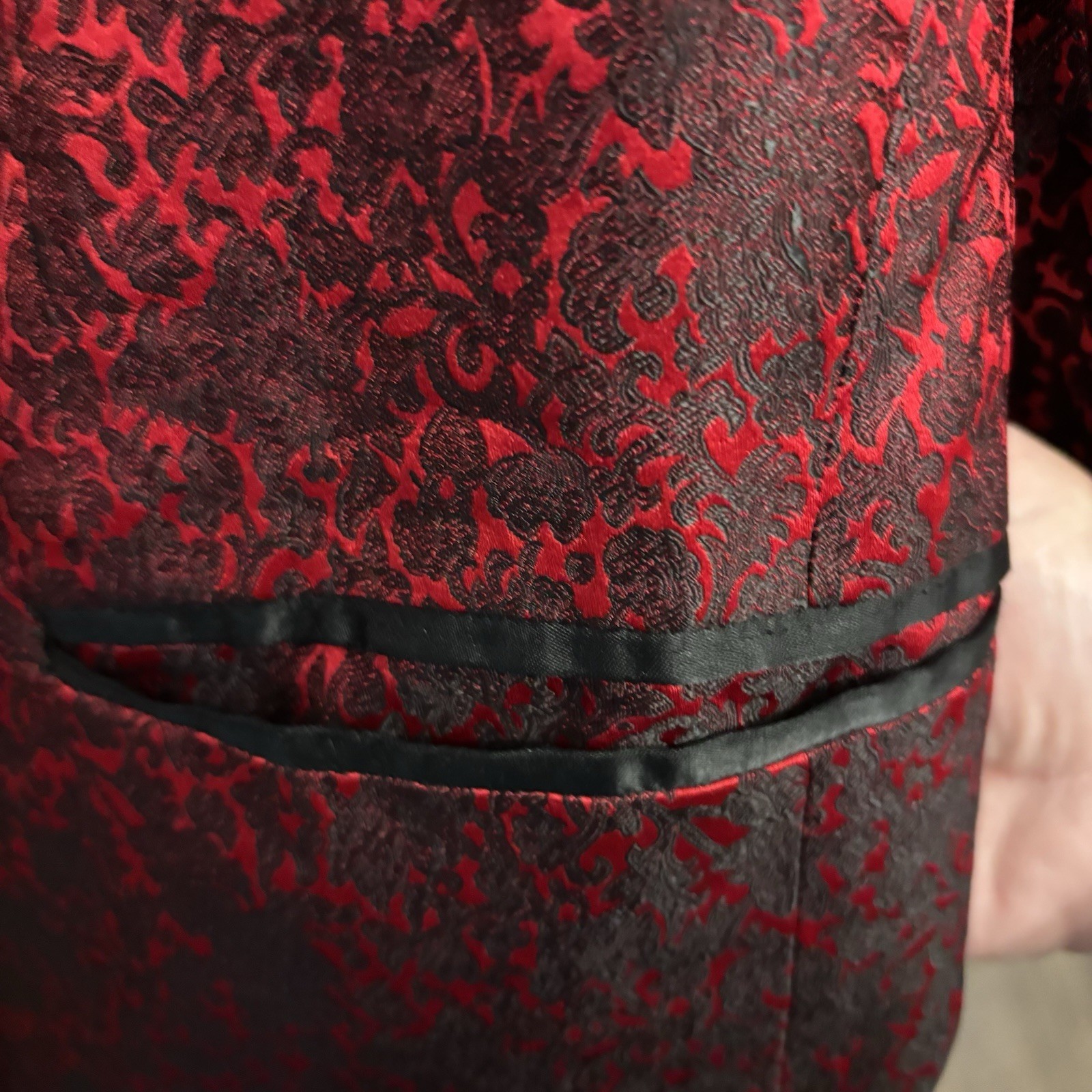 Vtg 1960s Bespoke Hopes Brothers Hong Kong Hilton Smoking Jacket T.K. Stokes