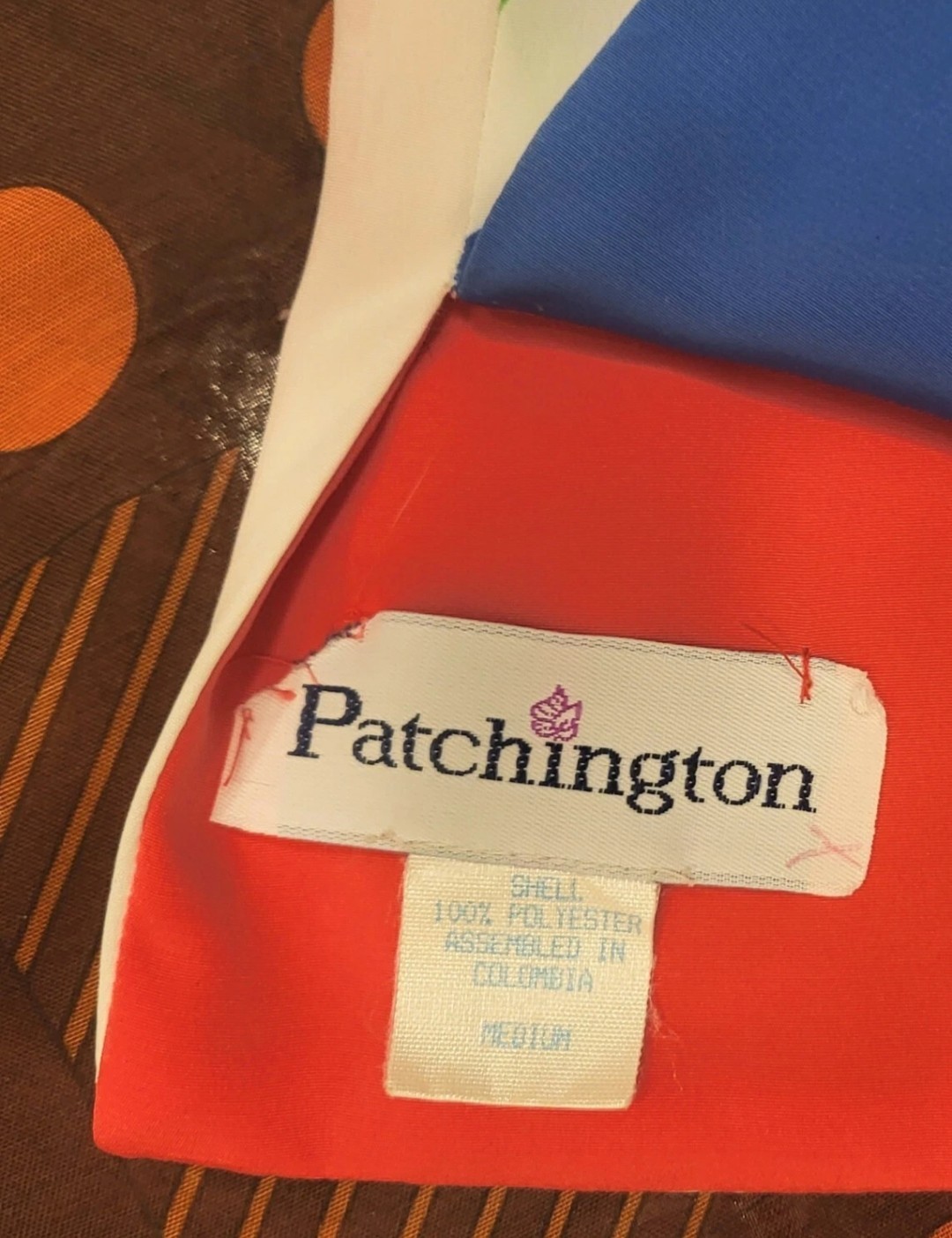 Vintage Patchington 80’s Geometric Belted Top SM Retro