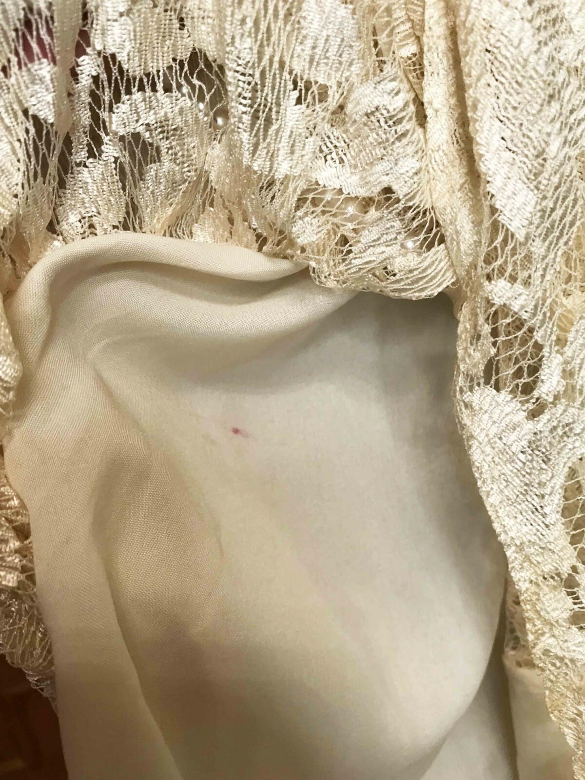 Vintage A La Carte California Lace Formal Party Dress Gown Ivory Sz 11/12 USA