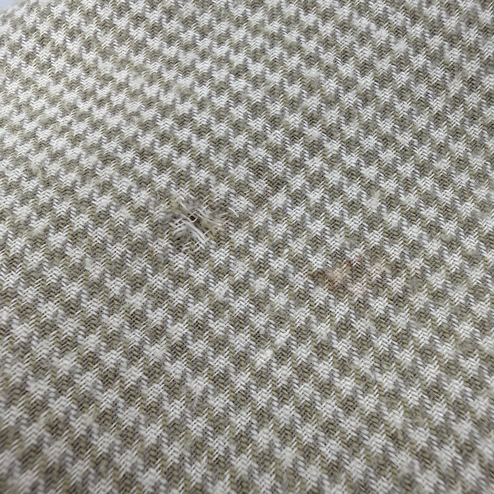 Vintage Banana Republic Safari Midi Dress Sz S Khaki Houndstooth Modest 1987