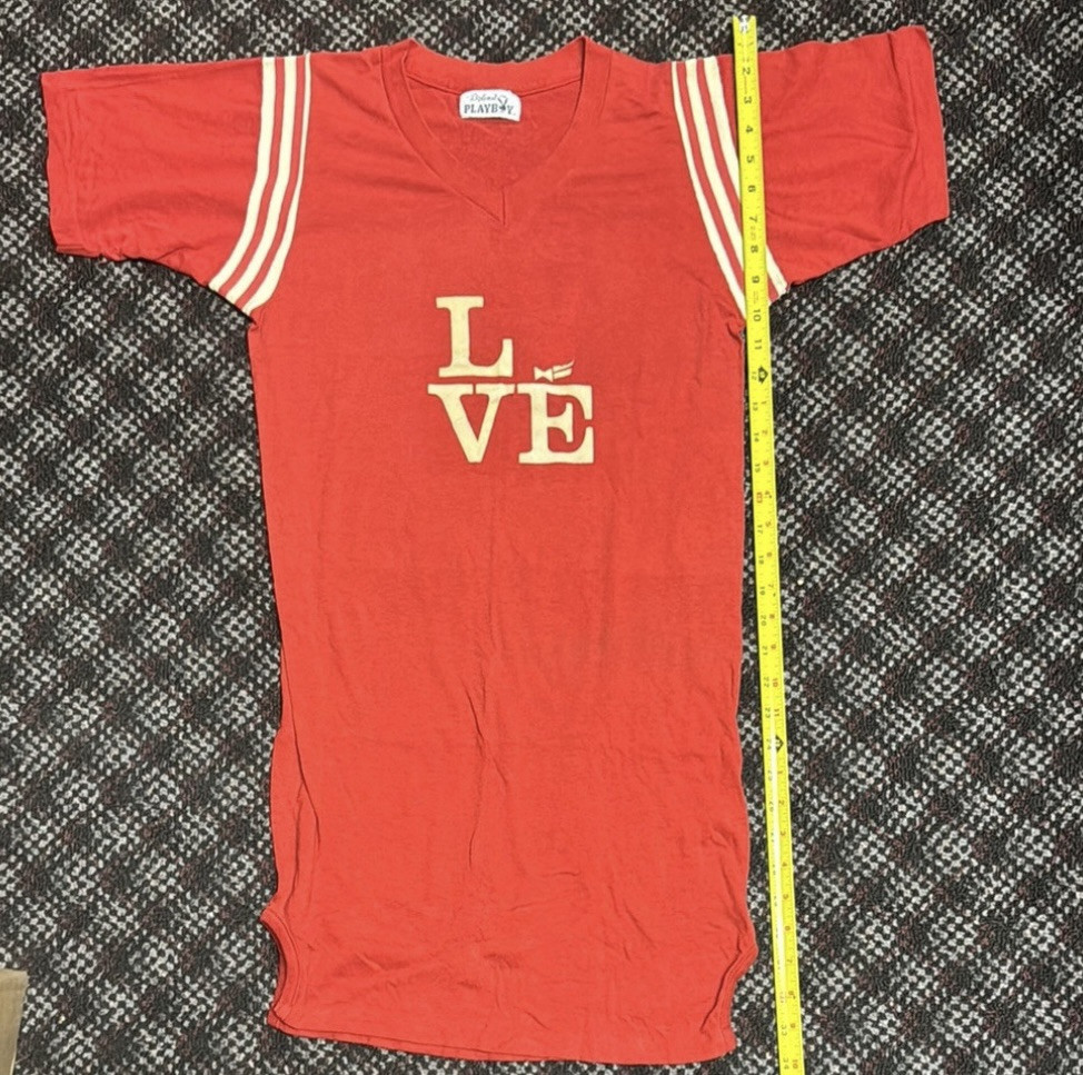 Vintage Playboy 1970s Red Long Shirt Women’s