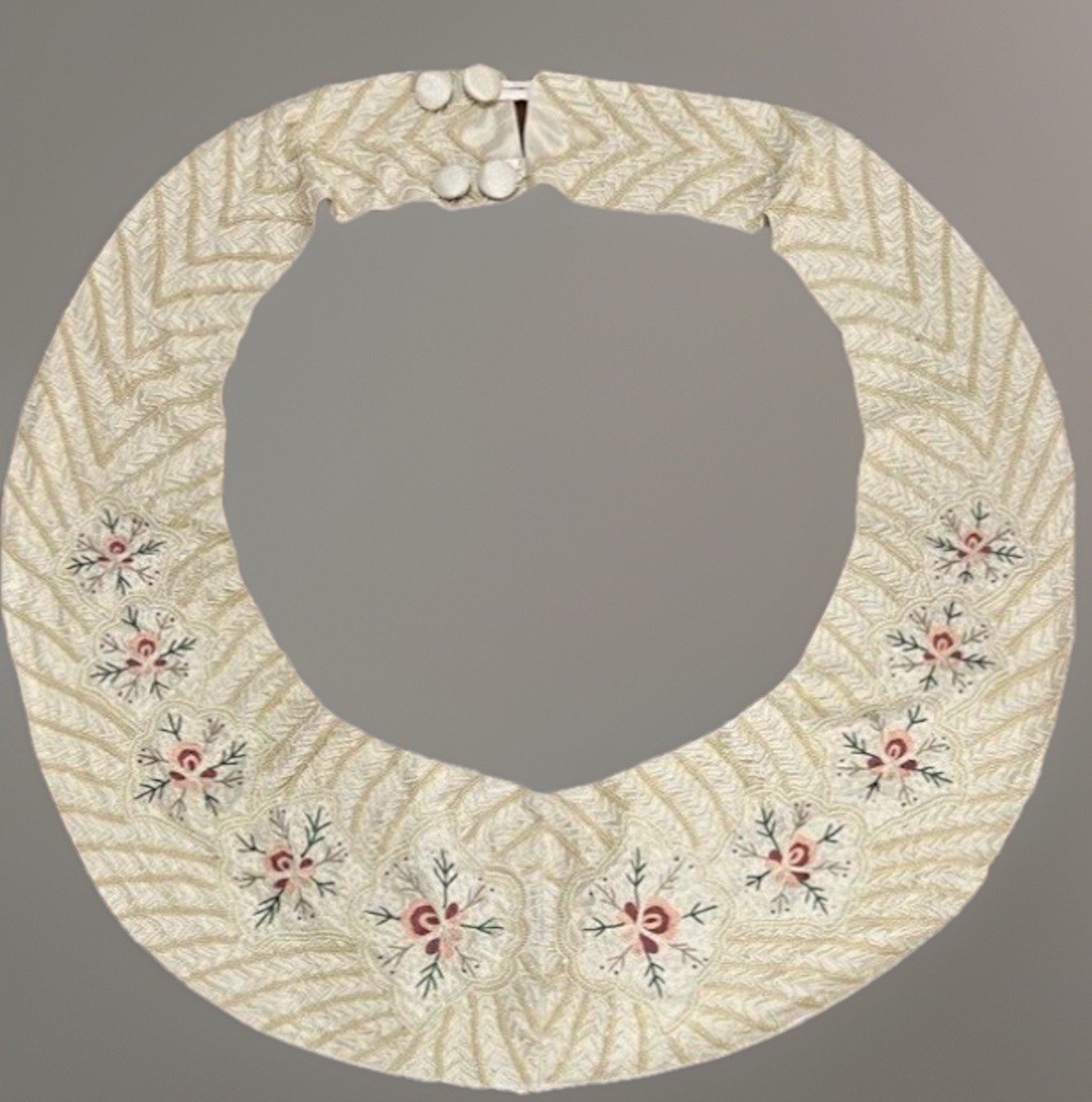 Rare WAYNE M KLESKI Artist Beaded Sash Top Wrap Embroidered Beaded Art