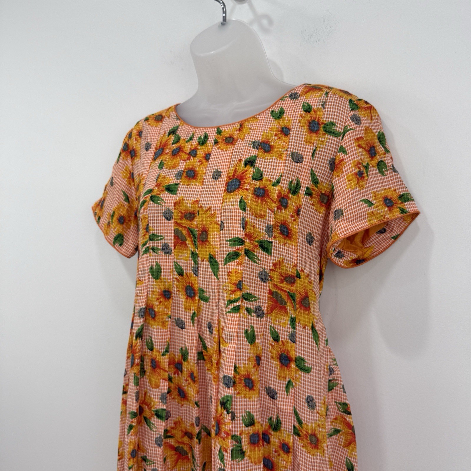 VTG Sarah Elizabeth Dress Women’s 4 Sunflower Cottagecore Prairie Peasant Midi
