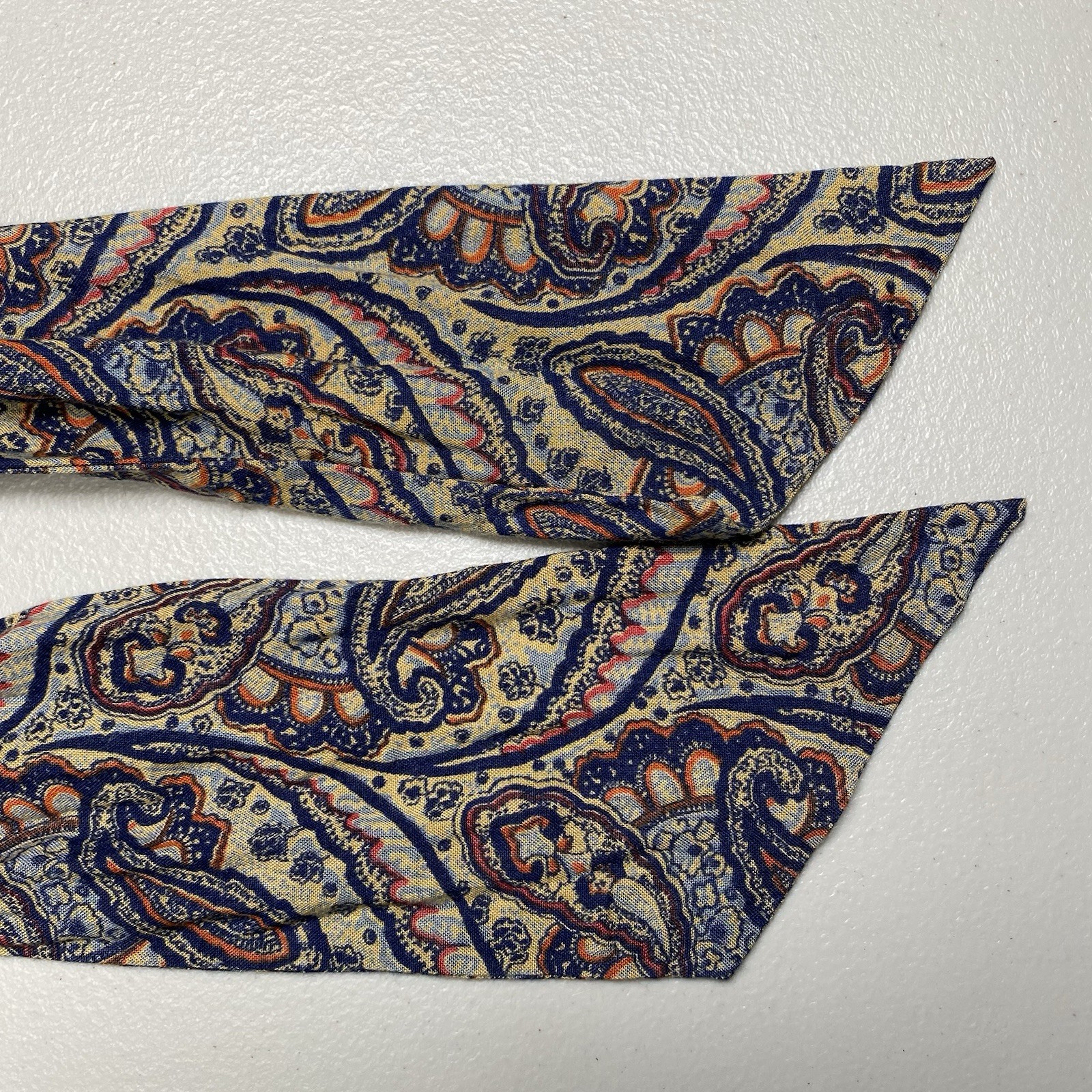70s Picato Blouse 2 Piece Size 10 L/S Dagger Collar Paisley Boho Art to Wear
