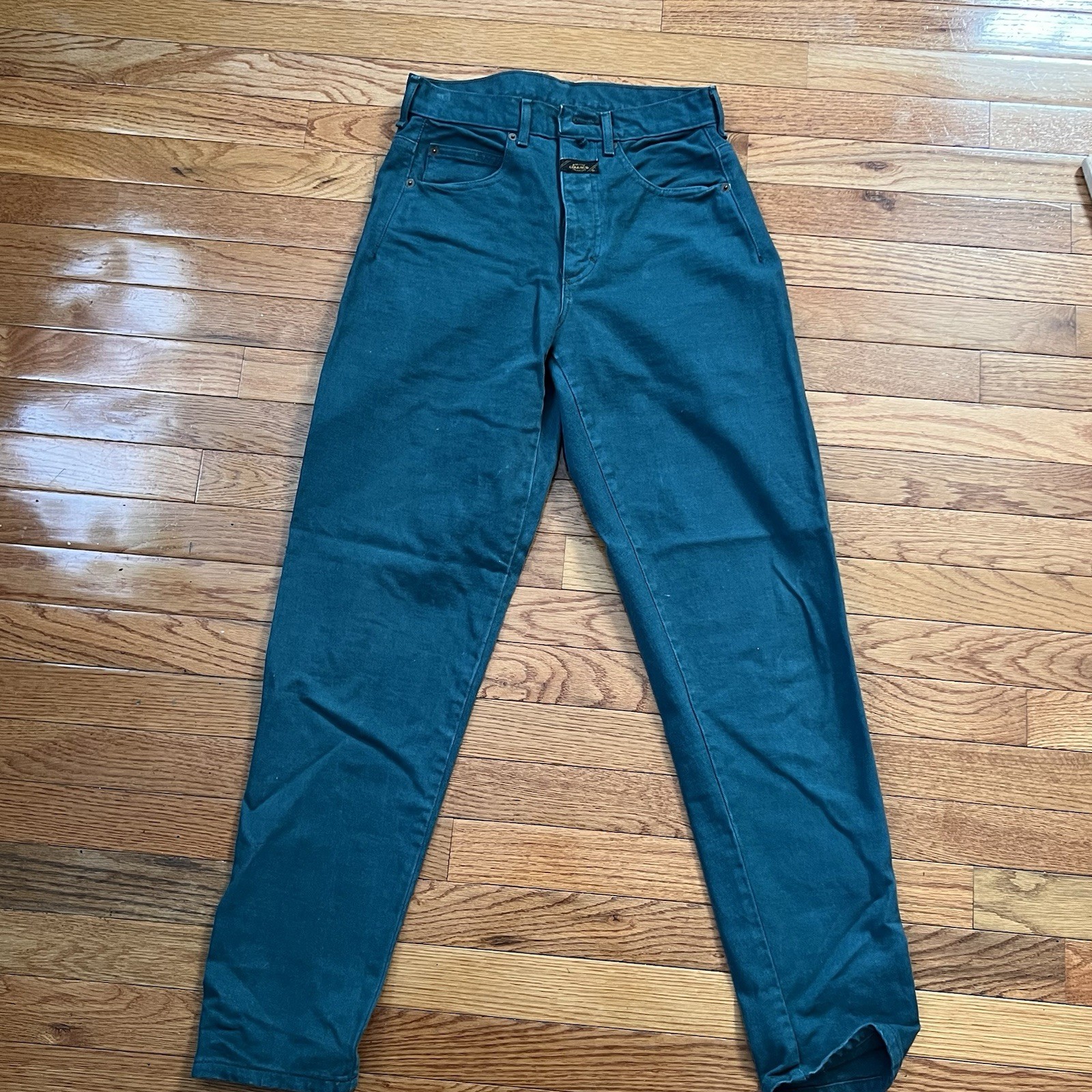 VTG Rare 90s Women’s Marithe Francois Girbaud Jeans Size 7/8 Turquoise-Blue-Teal