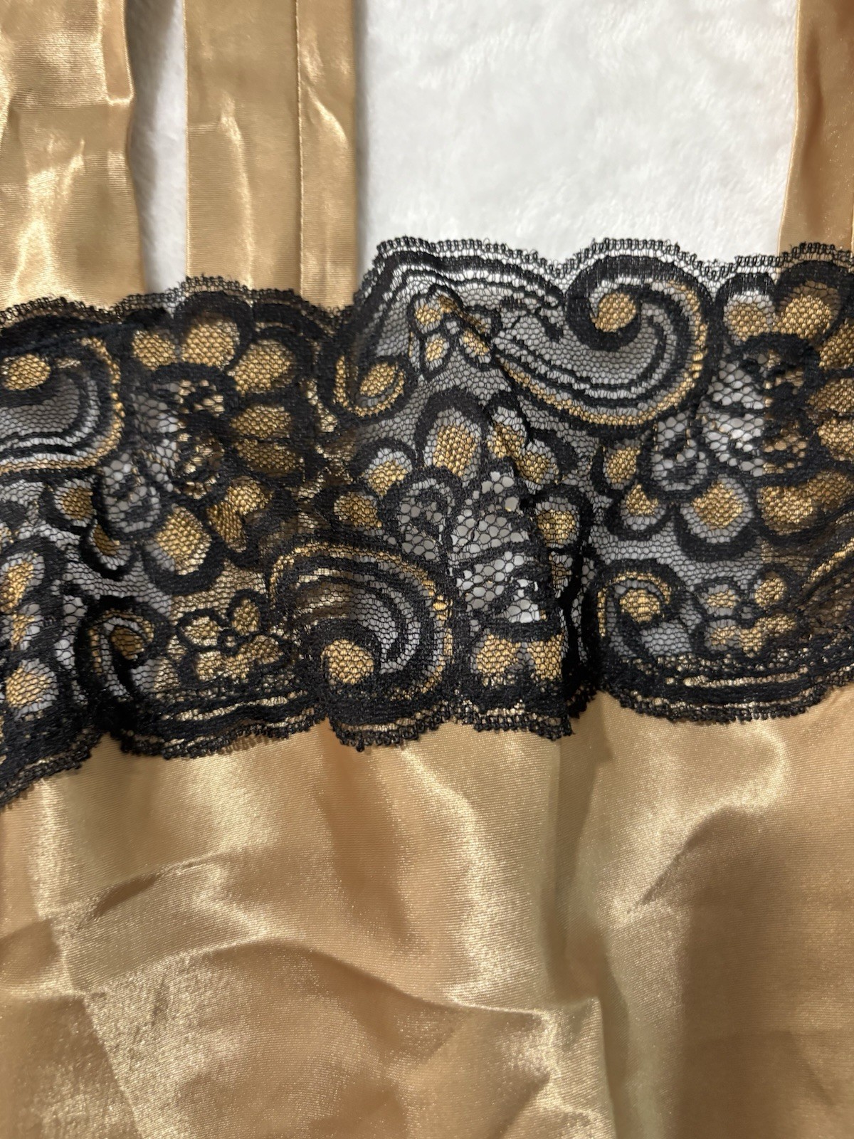 VTG Lucie Anne Panties & TANK 2XS French Cut Gold High Waisted USA B-32 W-28