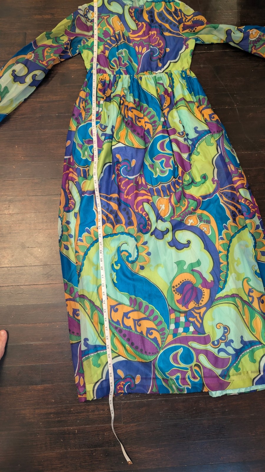 Incredible 1960’s Psychedelic Murray Hamburger&co. Maxi Dress