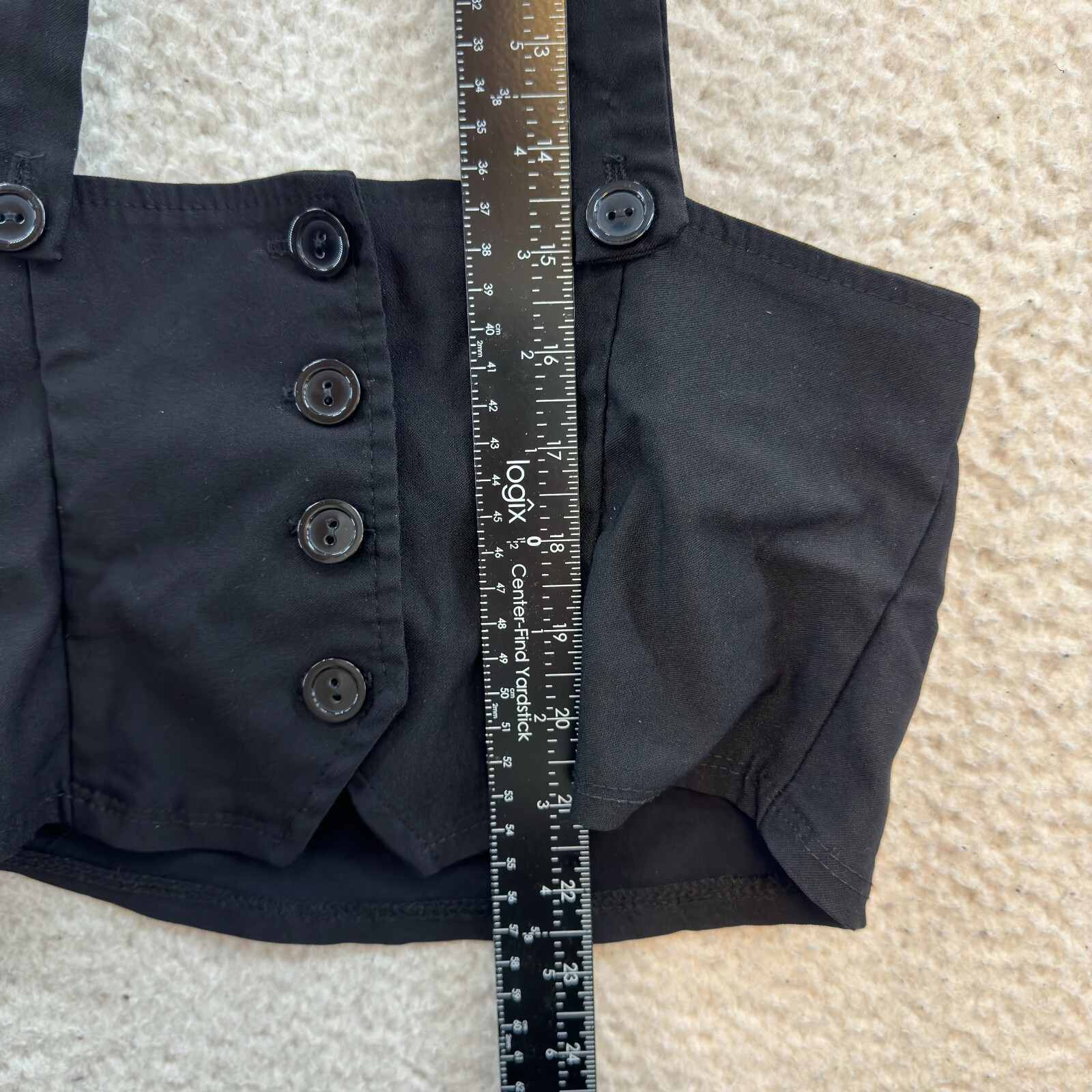 Y2K Vintage Vest Top Large Black Waist Girdle Alice Cullen Mall Goth Emo Punk