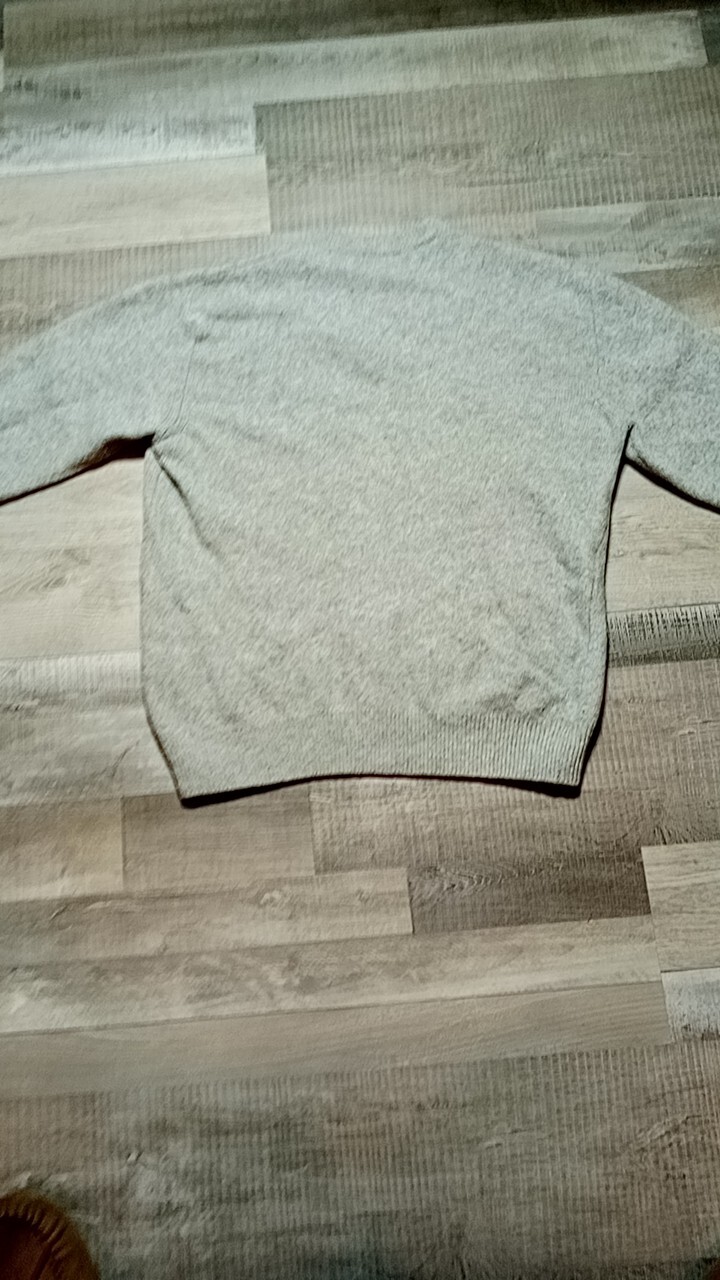 Women’s Cambridge Sweater Pullover Wool Blend Size Large Grey Made In Italy
