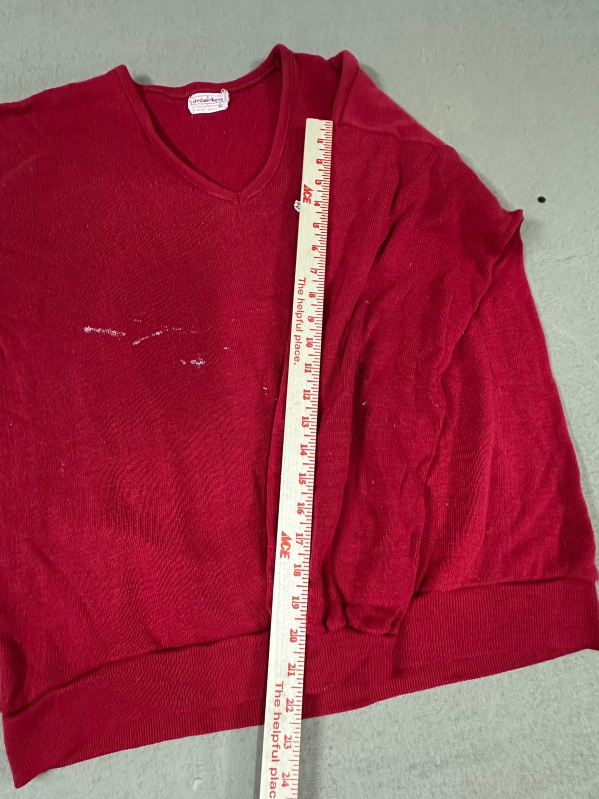 Vtg 1960’s Creslan Rayon My Brothers Place Green Bay Sweater XL Red Frog V-Neck