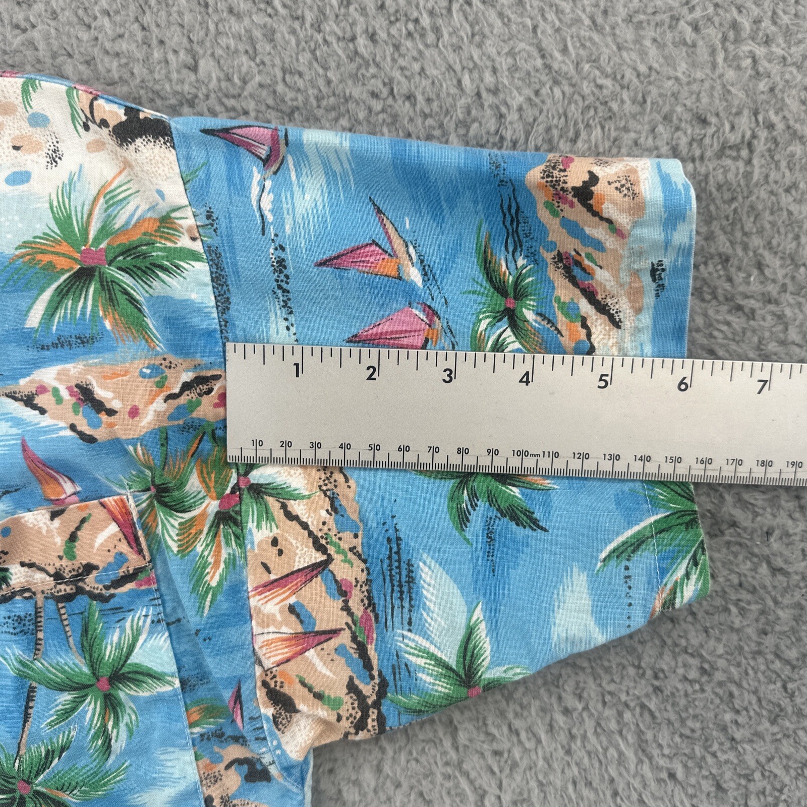 Vintage Palmetto’s 90s Women’s Size S Hawaiian Beach Camp Button Up Shirt EUC