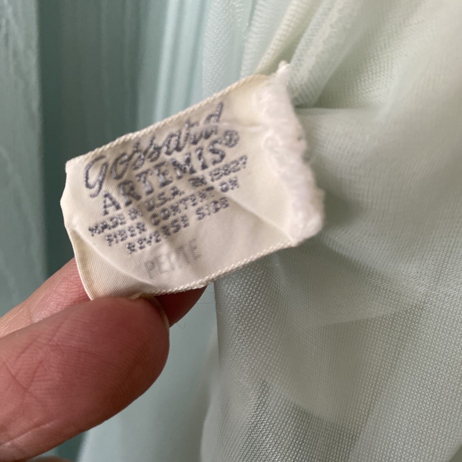 Vintage Artemis Night Gown Robe Set Pale Green