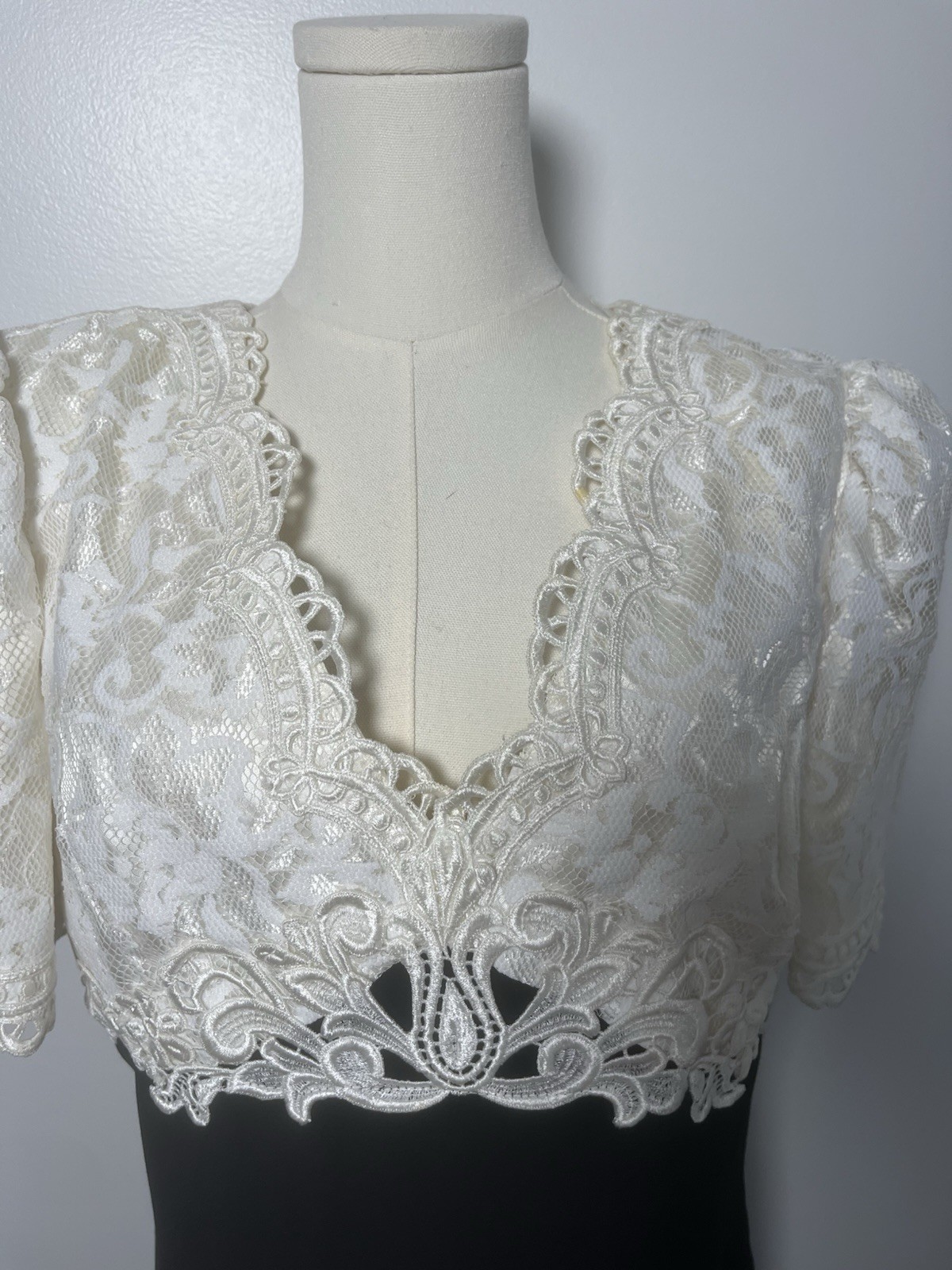 Vintage Jessica McClintock Dress Size 16 Bridal Evening Gown USA MADE FAST SHIP