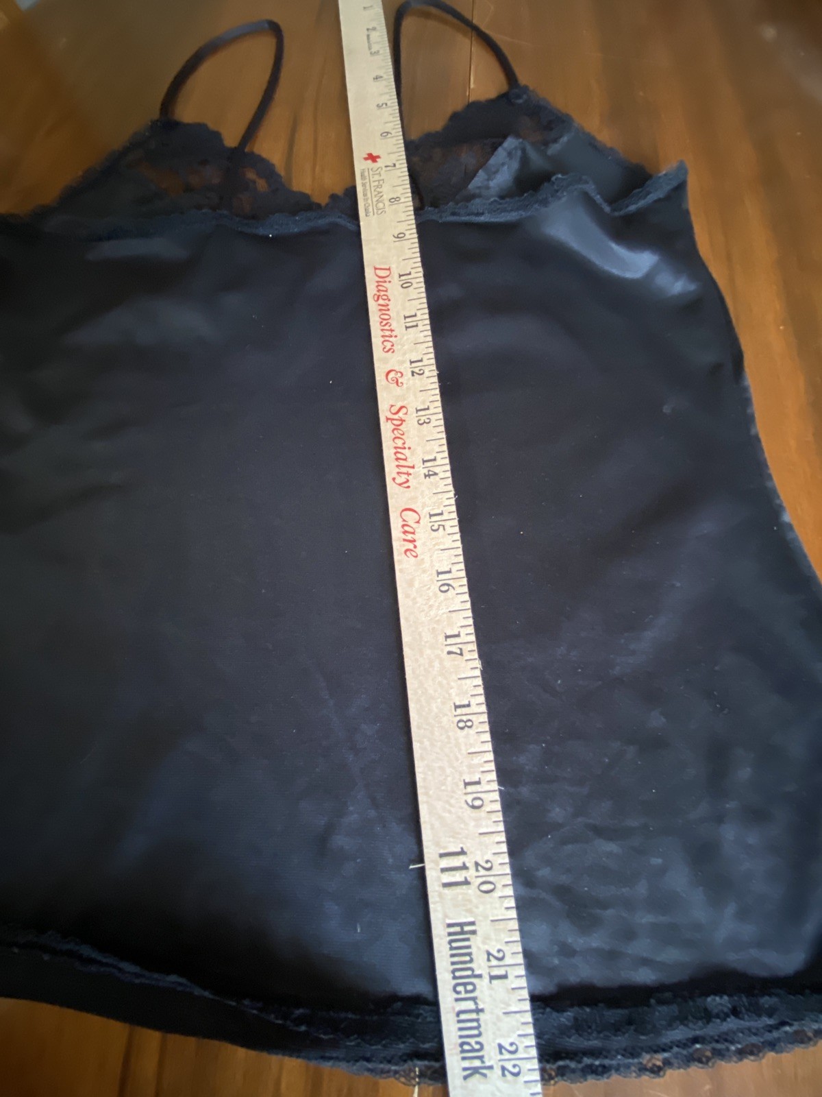 Black Camisole Private Treasures by Avon Size Small (8-10) 100% Nylon