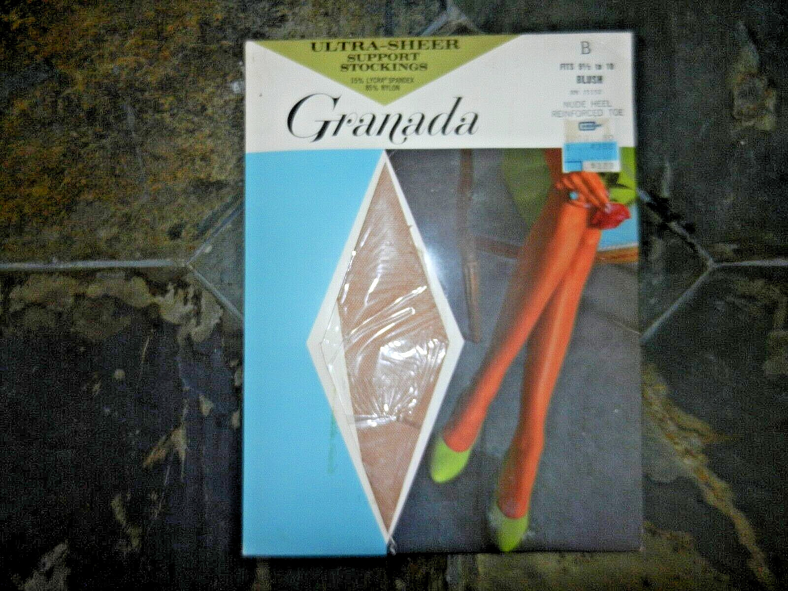 Granada Ultra Sheer Stockings Size B 9 1/2-10 Shadow RT