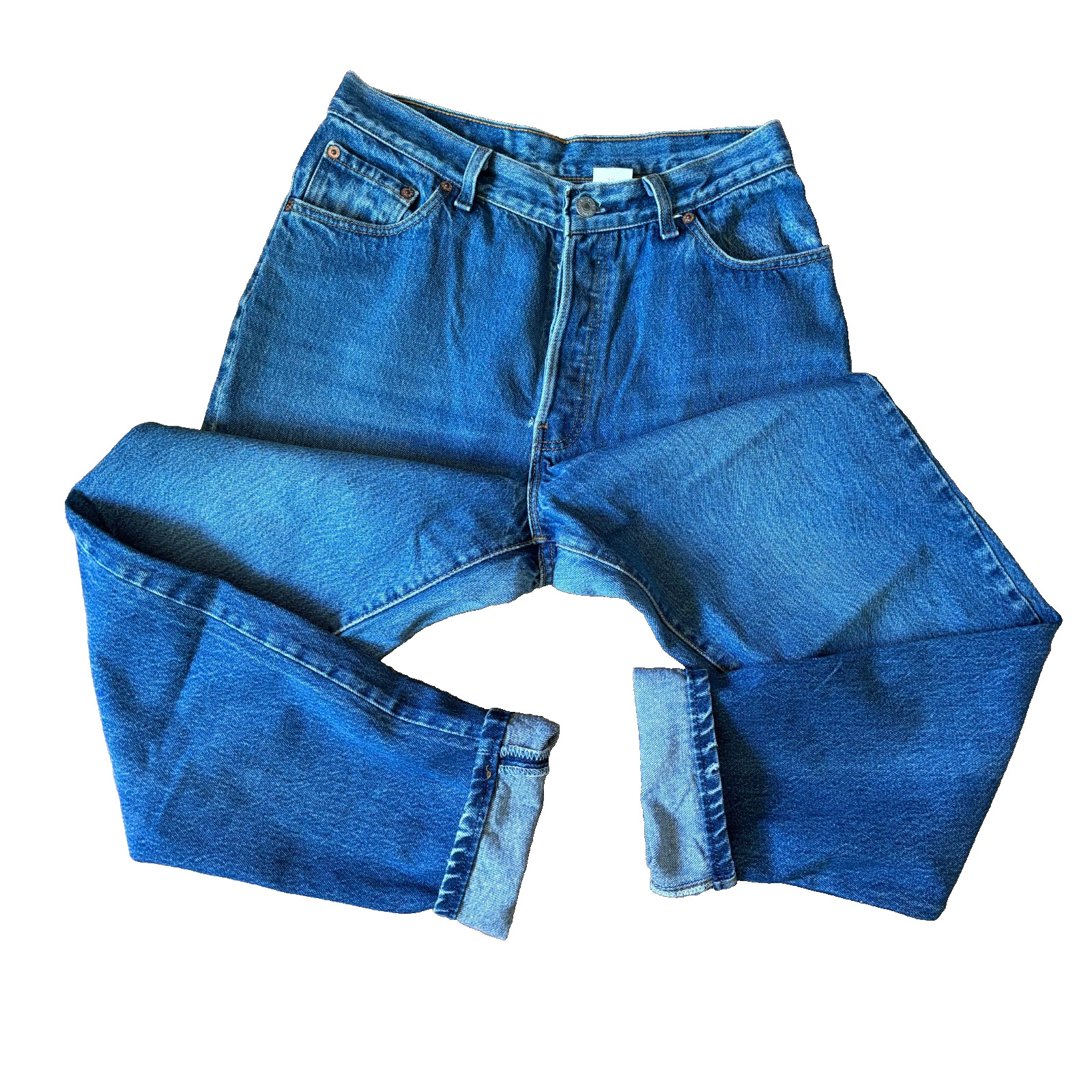 VTG Levi’s 501 Jeans 80s High Waisted Tapered Women’s 28×28 Med Wash Made in USA