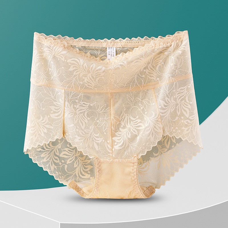 3X Women Tummy Control Panties High Waist Slimming Sexy Lace Brief Knicker L-2XL