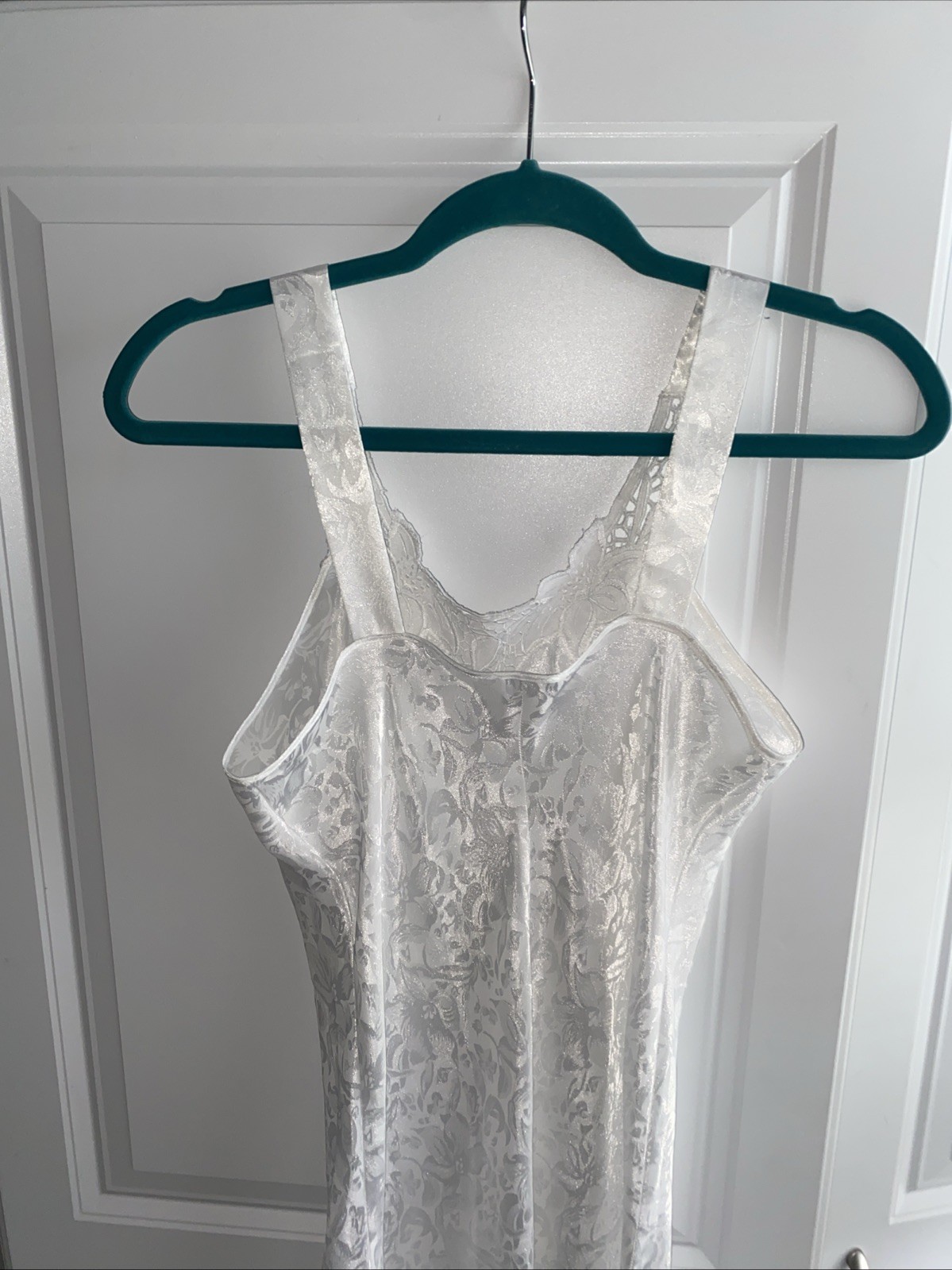 Erika Taylor Vintage Lingerie Nightgown White Small USA Made