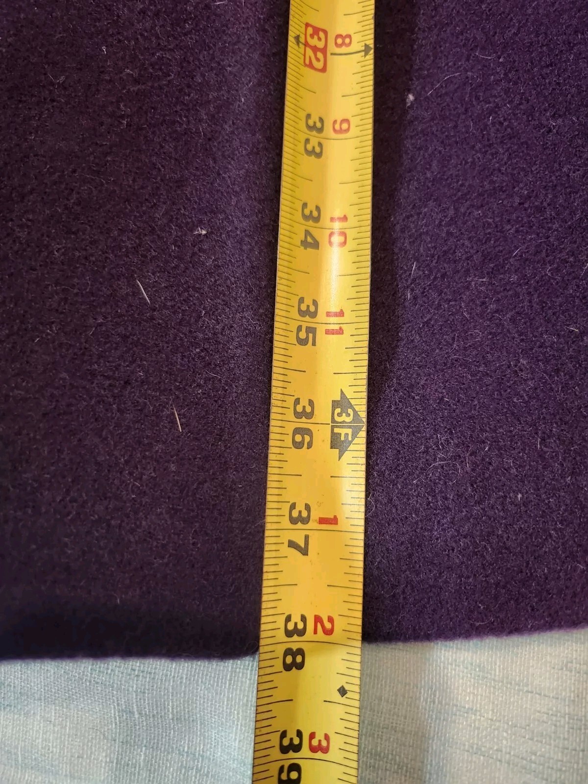 Vintage Purple Made In USA 100% Wool Swing Princess Coat, Sz 12