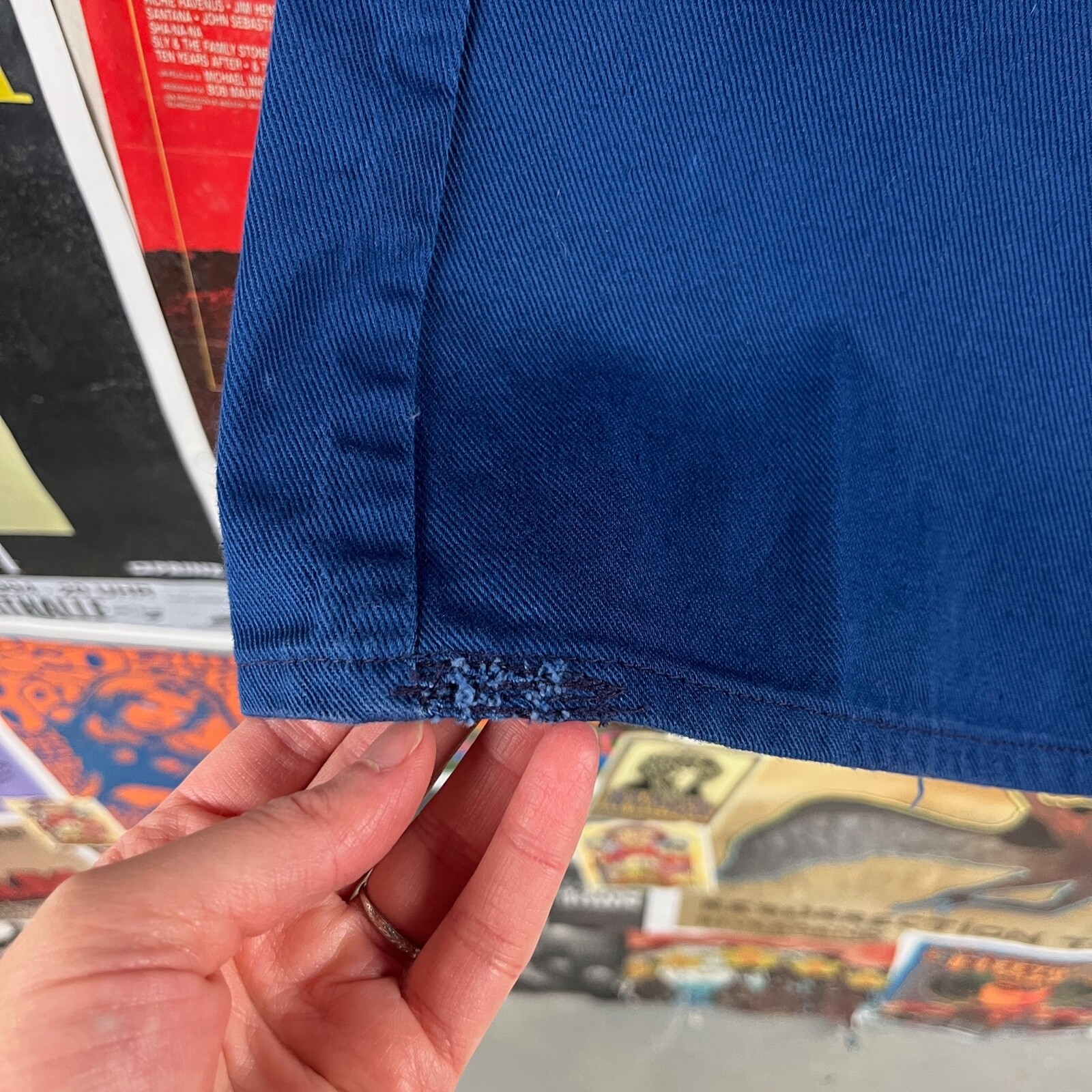 Vintage 70s Blue Maverick Blue Bell Flares Pants 32×28, 70s Womens Clothing 32″