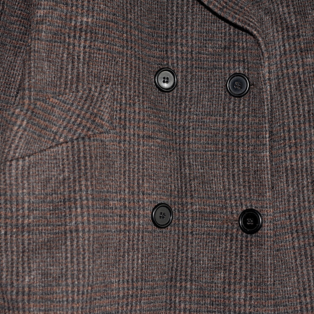 Albert Nipon Vintage Wool & Cashmere Glen Plaid Coat