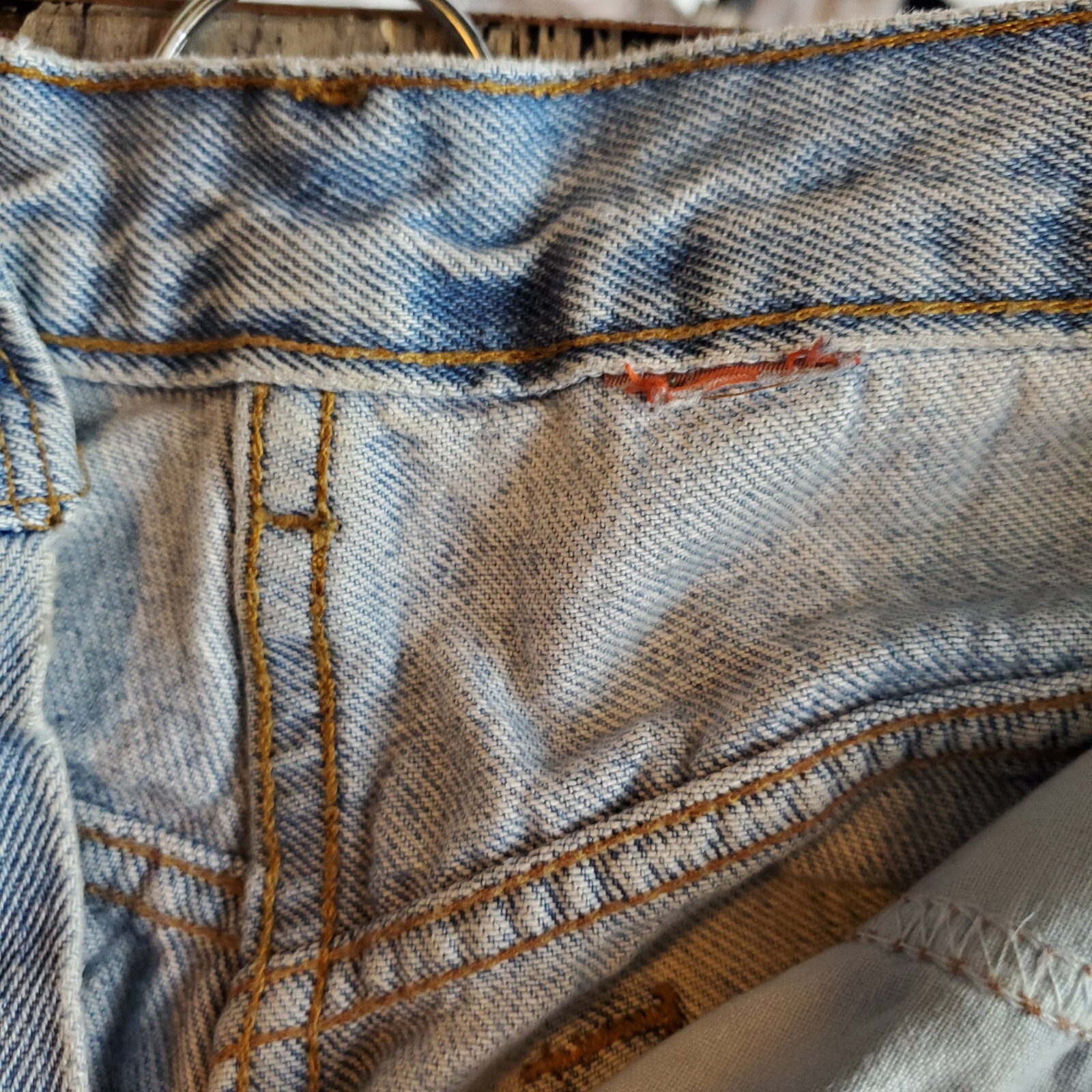 VTG 80s PS Gitano Cut Off Jean Shorts Light Wash-High Waist/Mom Waist 28″