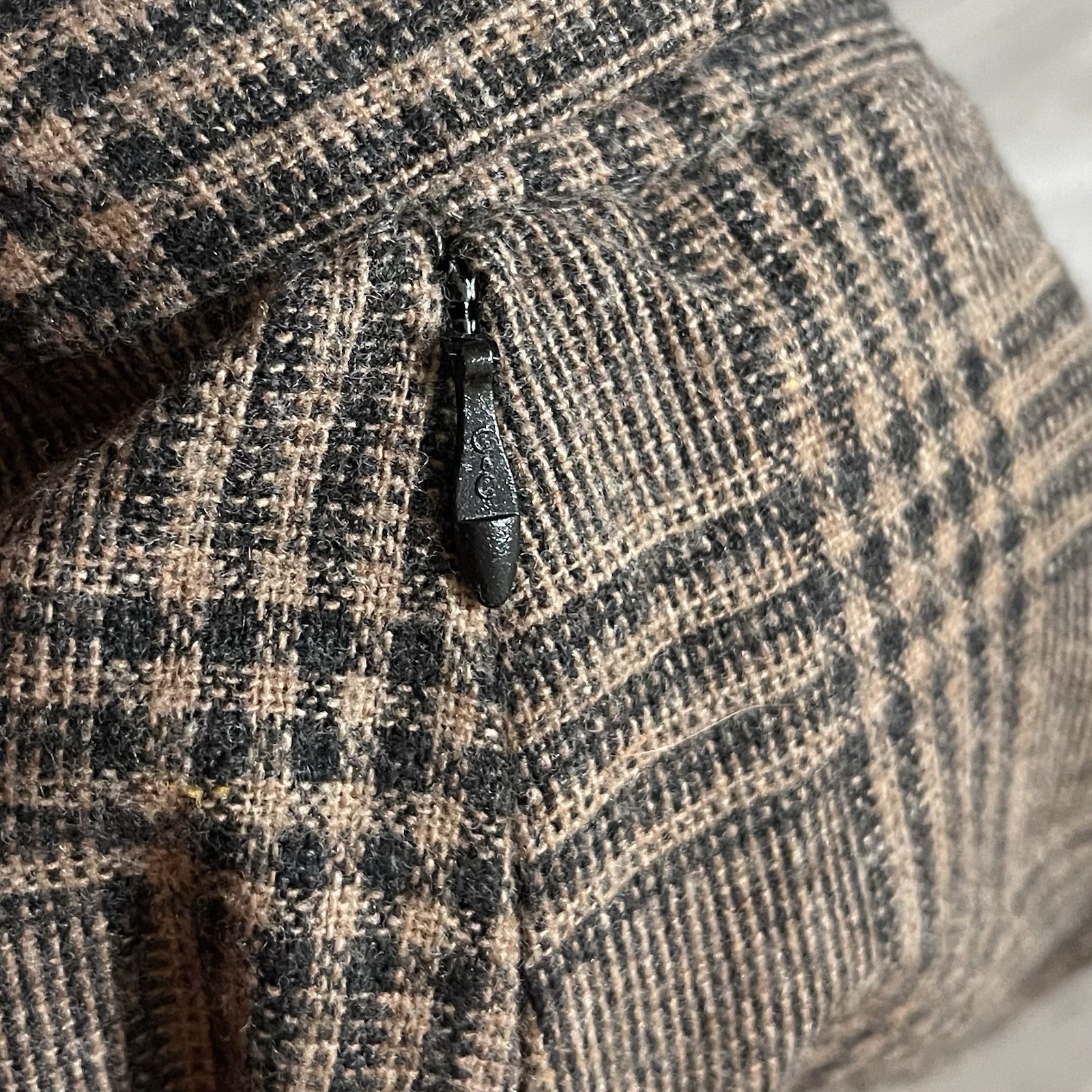 Vintage Century of Boston Wool Blend Plaid A-Line Lined Skirt Brown Size 16