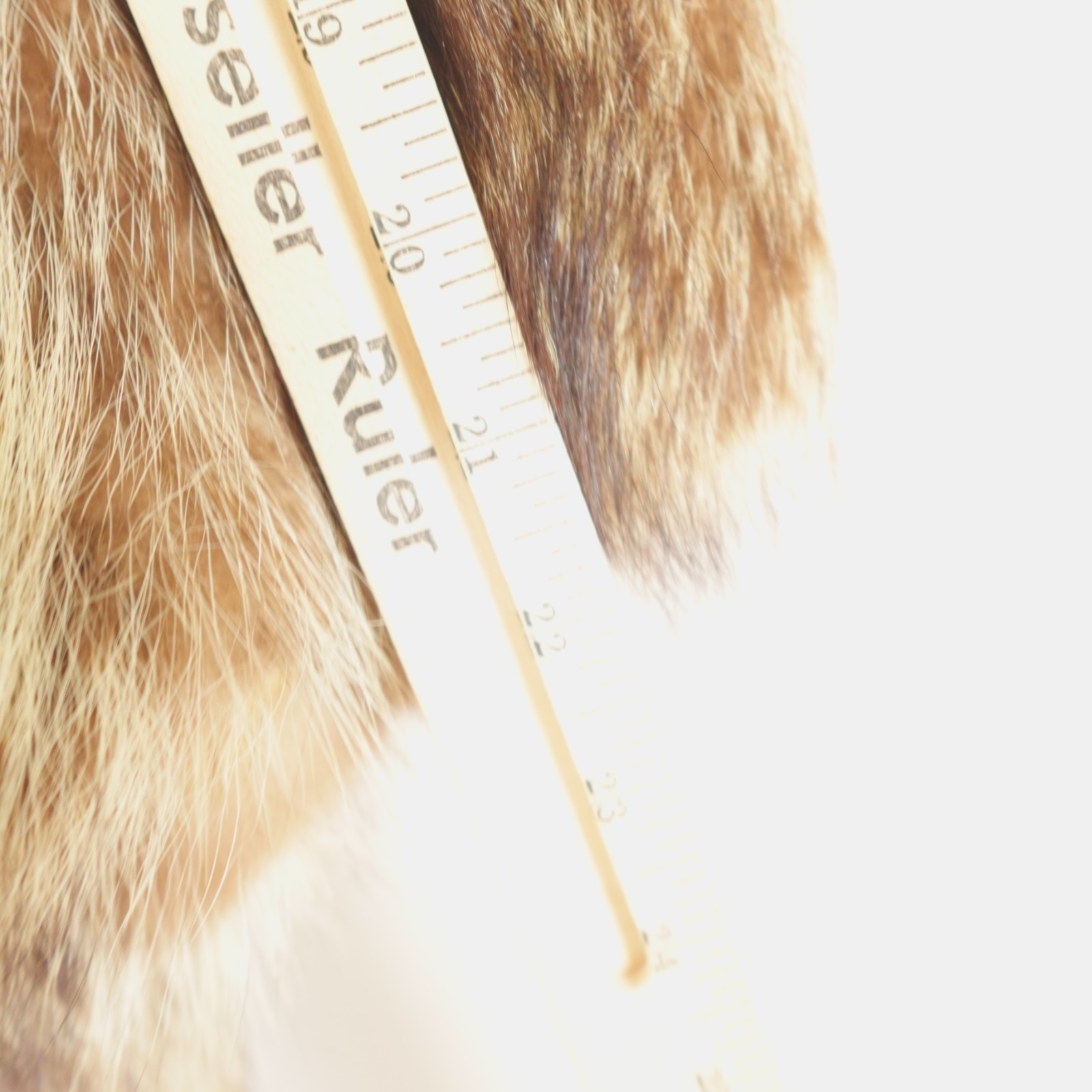 Vintage RM Taylor Co Genuine Raccoon Fur Coat Brown Full Length Women Swing Coat