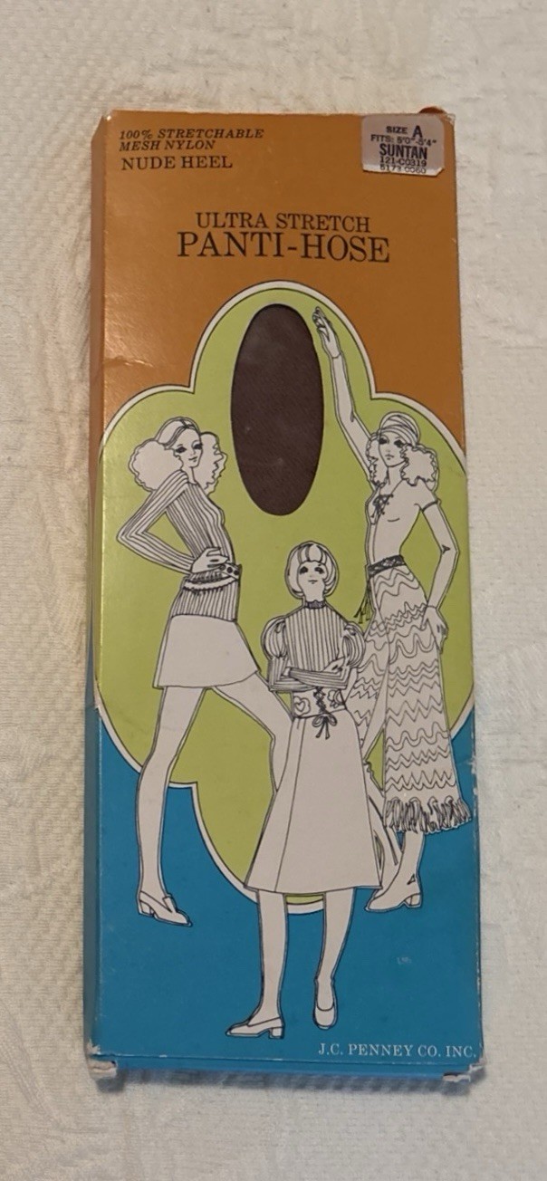 VTG Ultra Stretch Panti-Hose Size A (Suntan) (5’0″ to 5’4″) J.C. Penney Co. Inc.