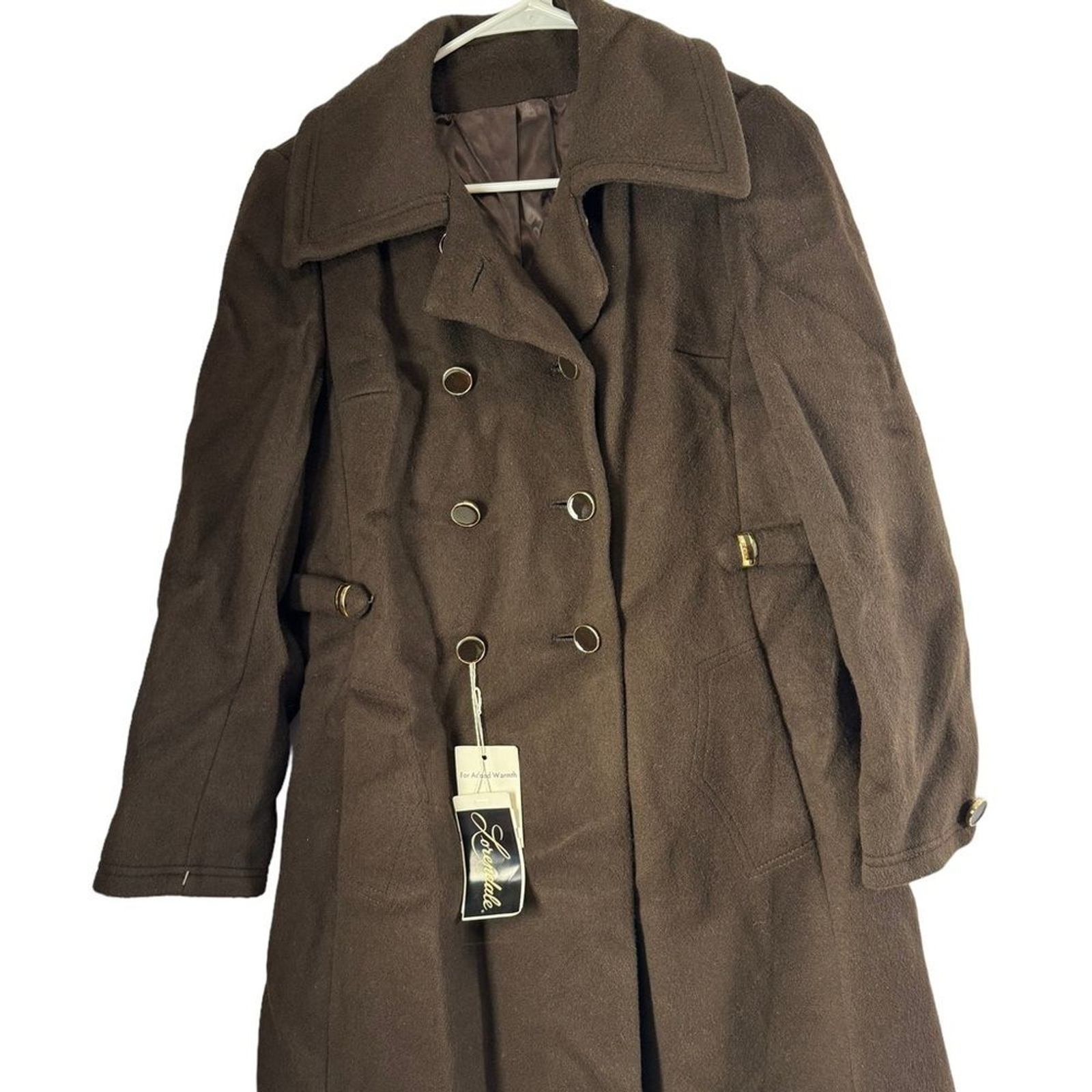 Vintage Lorendale 100% wool double breasted coat – size 6 New with tag
