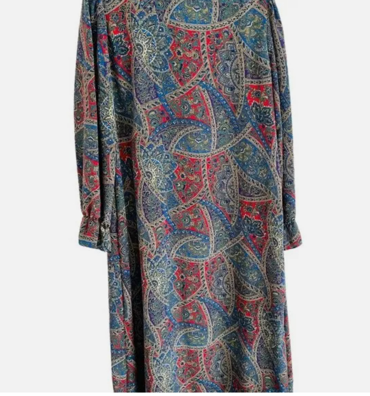Vintage Keyloun by Richard Sisley Caftan Dress Size M Paisley