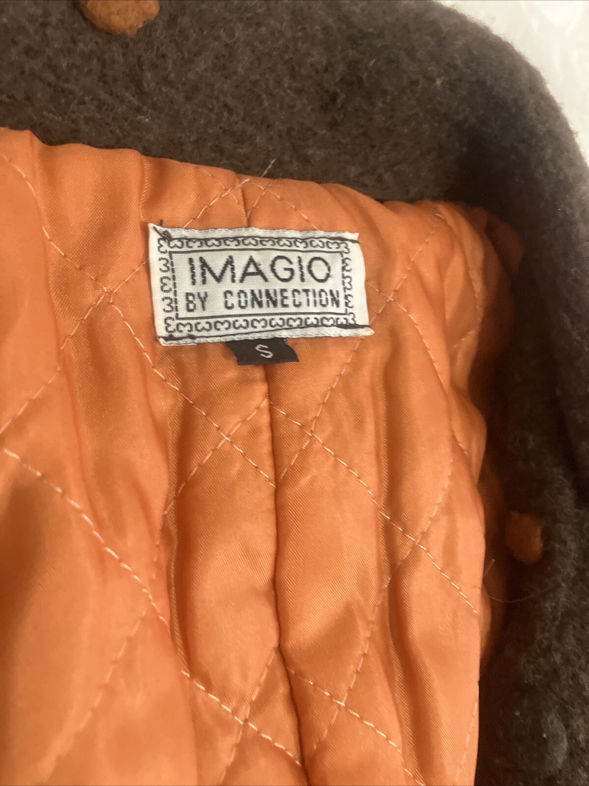 Vintage 1960s Brown Dot Coat Made In Holland Small