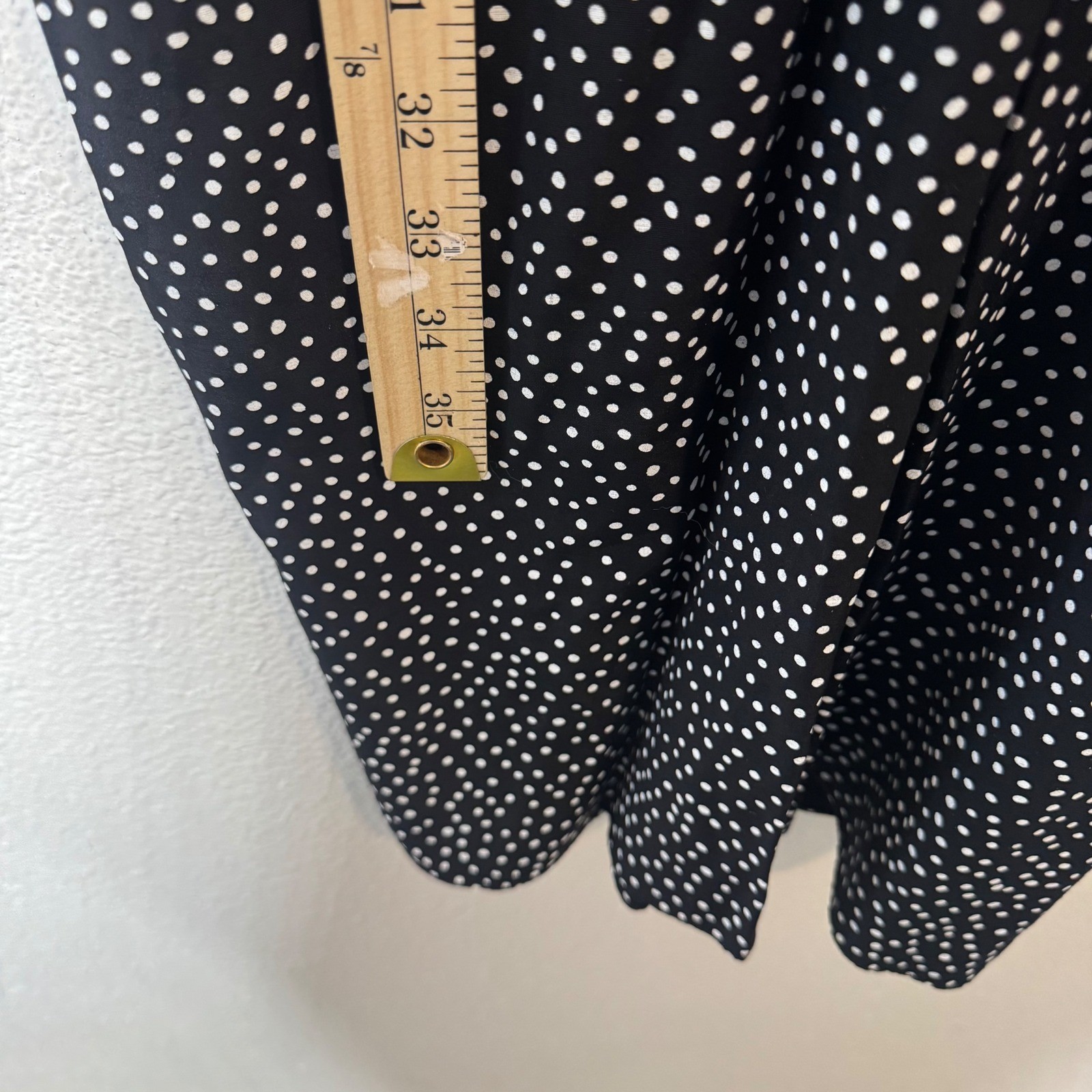 David Benjamin Vintage 80s Polka Dot Open Back Dress Black White Size 9/10 Pinup