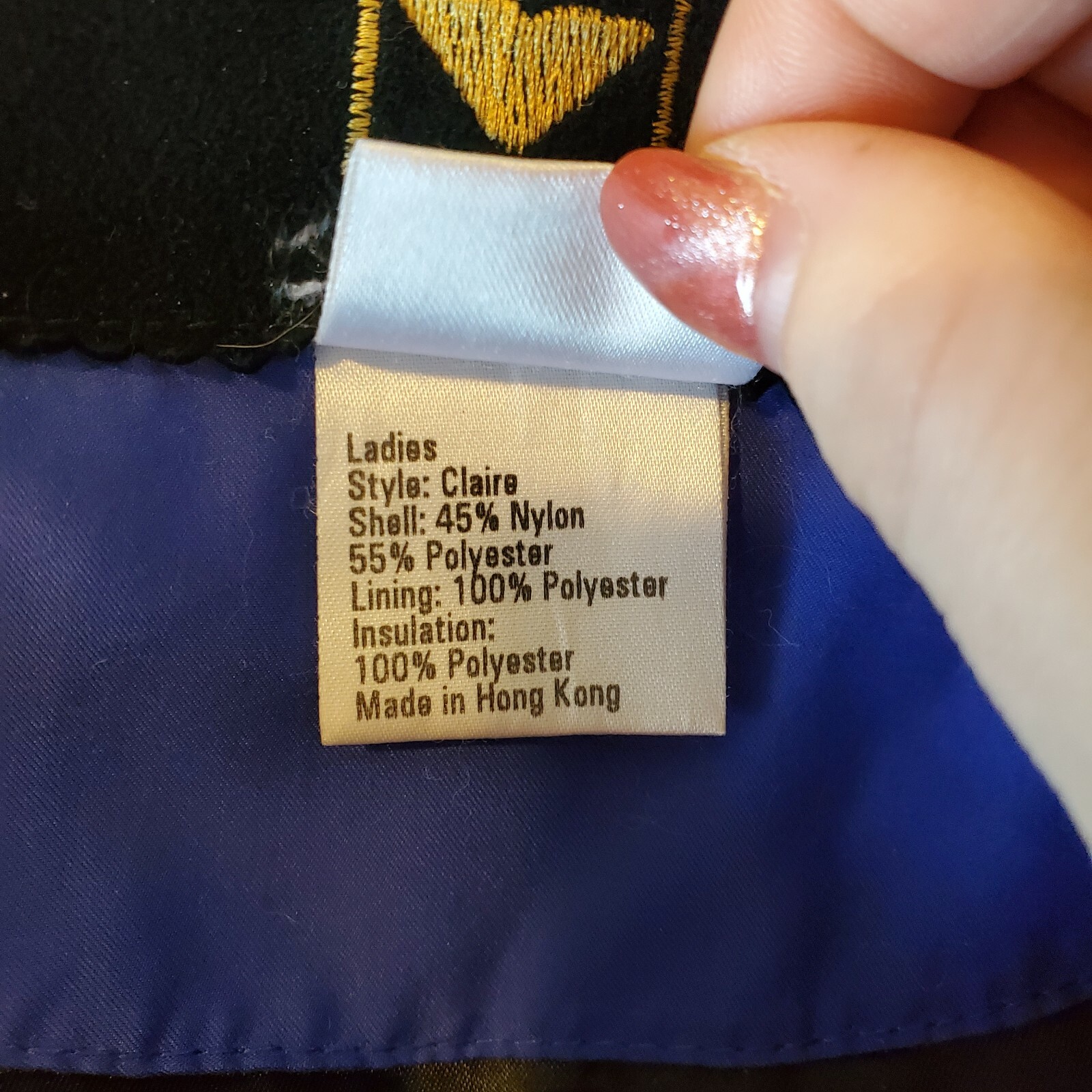 VTG Obermeyer Ski Coat Hooded Blue Puffer Sz M/L Cinched