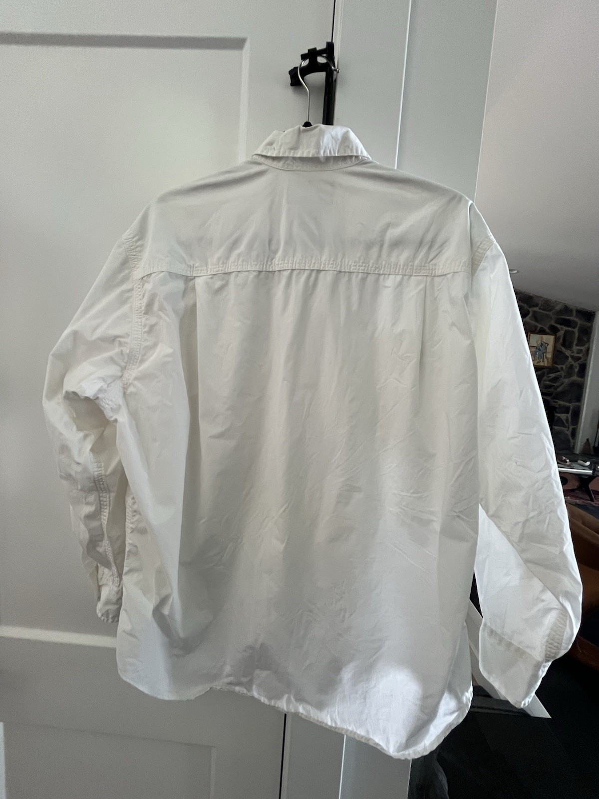 Vintage Ralph Lauren Country M White Button Down Military Shirt Women’s 89-92’