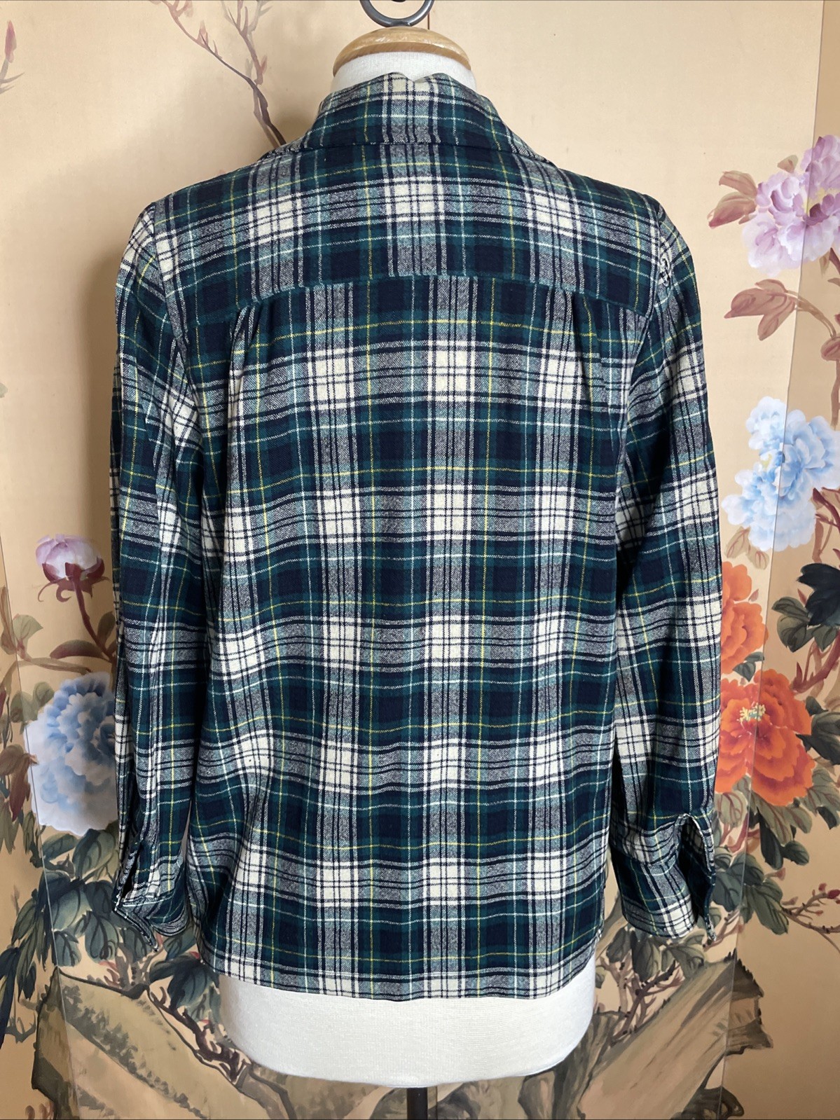 Vintage 1940s Sz S/M Pendleton Pure Wool Plaid Shirt Jacket ’49er Chore Coat