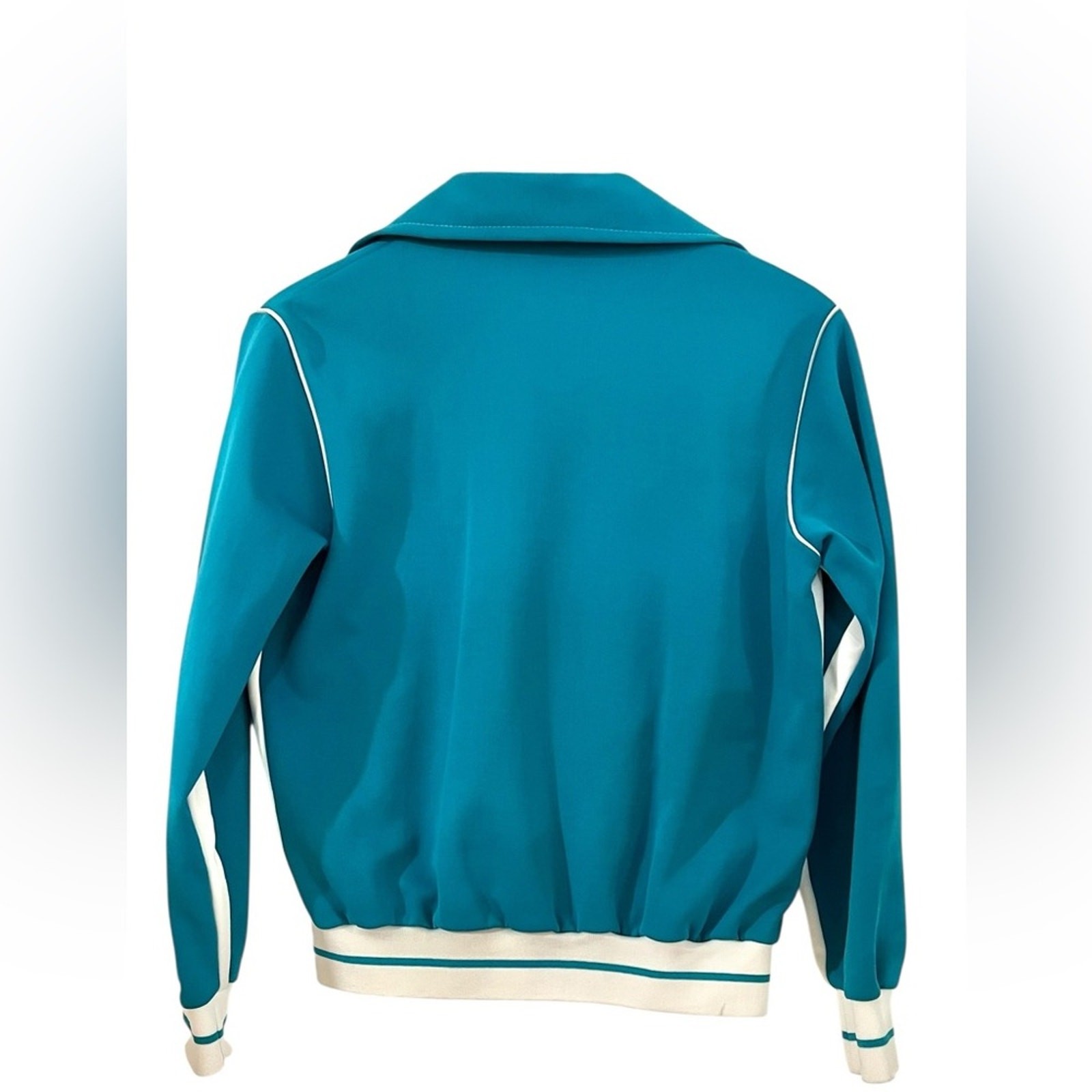 Vintage 90s Nike Track Jacket Gray Tag Teal Blue White M Sportswear Athleisure