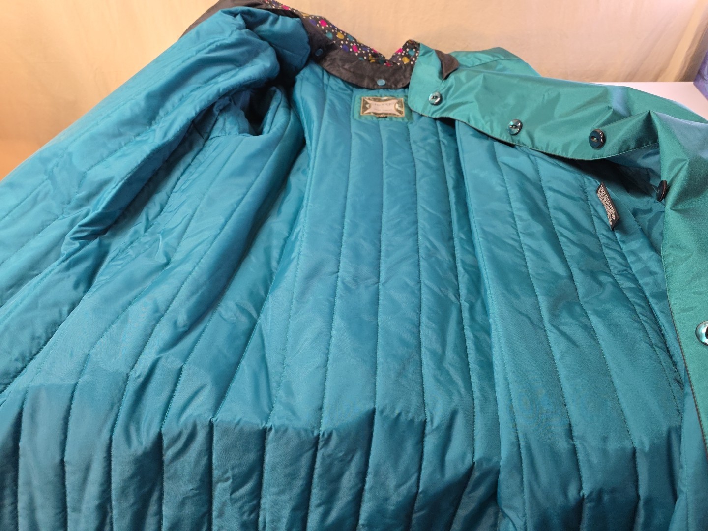 VINTAGE CHIANGO BY FLEET STREET ALL SEASON TEAL GREEN RAINCOAT Jacket 80’s 22W